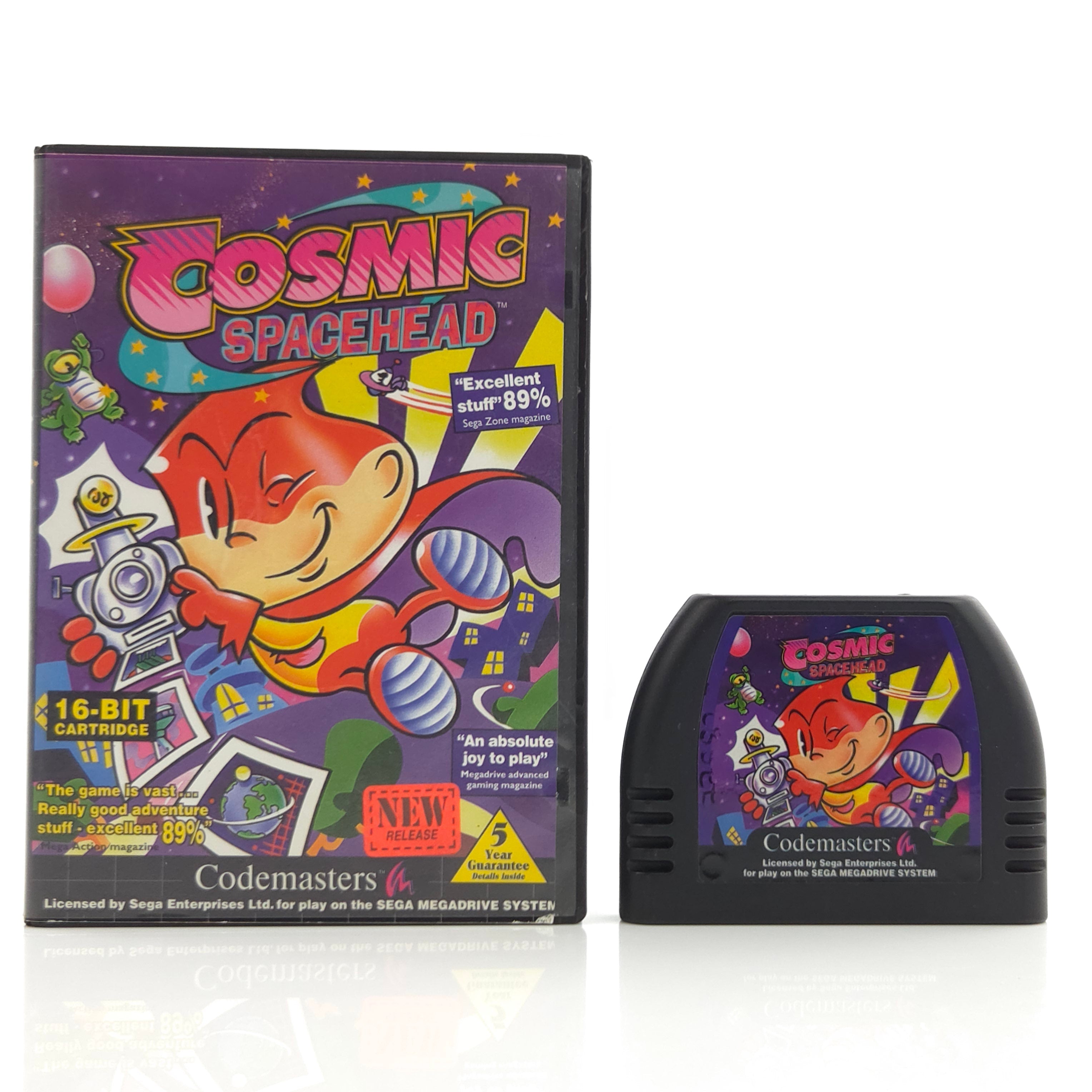 Sega Mega Drive Spiel – Cosmic Spacehead OVP PAL MD