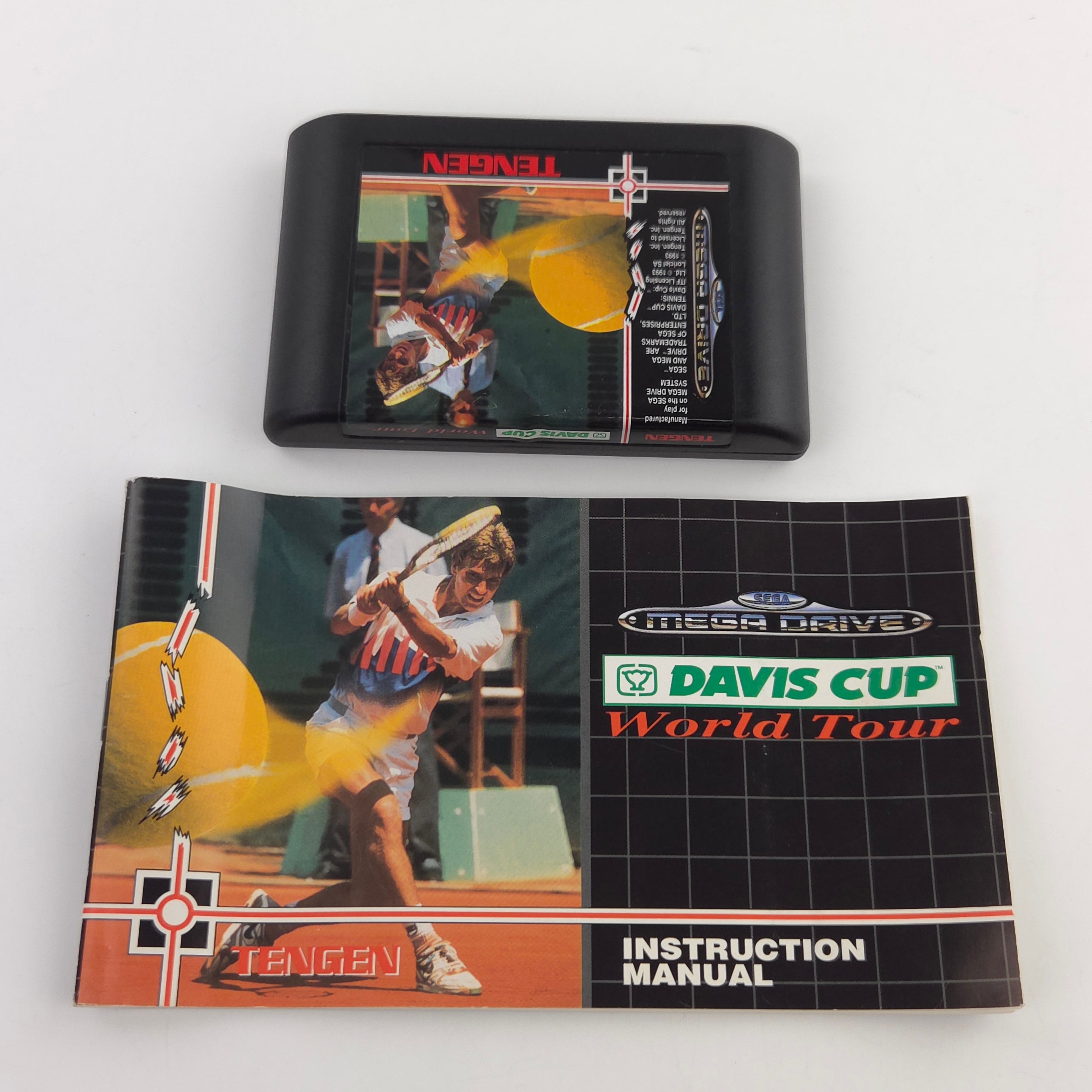 Sega Mega Drive Spiel Davis Cup Tennis MD OVP CIB PAL