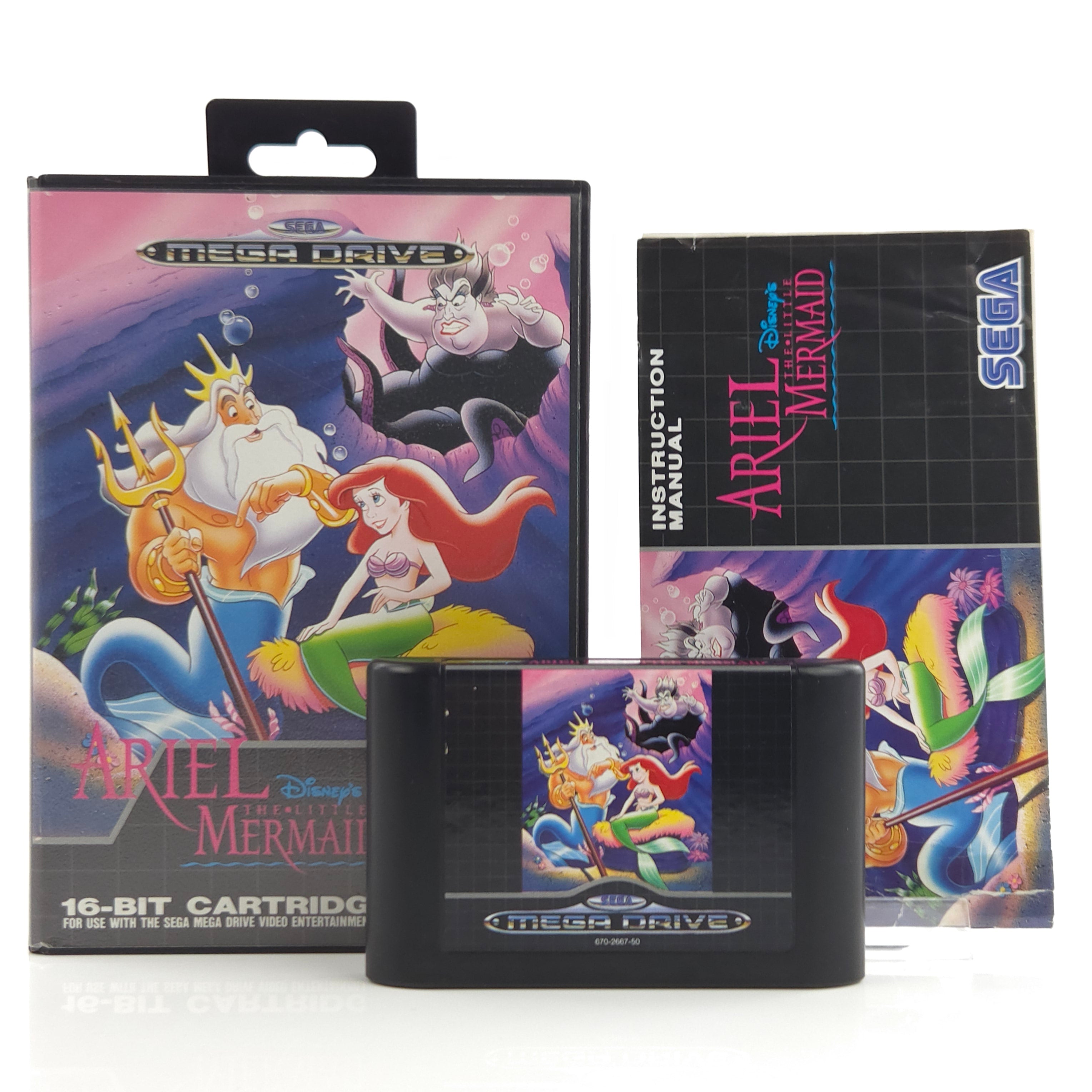 Sega Mega Drive Spiel – Disneys Ariel The Little Mermaid OVP