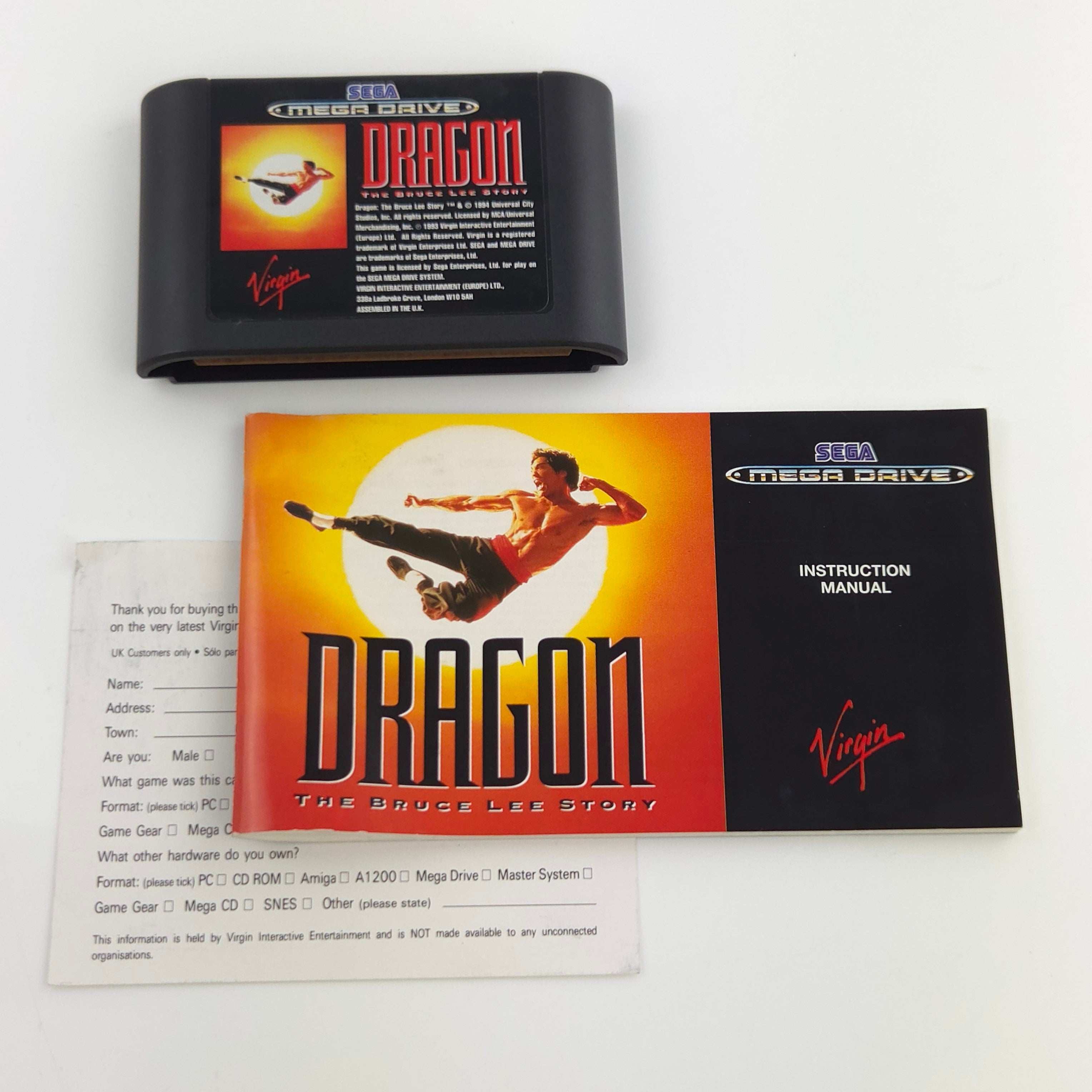 Sega Mega Drive Spiel – Dragon The Bruce Lee Story PAL OVP