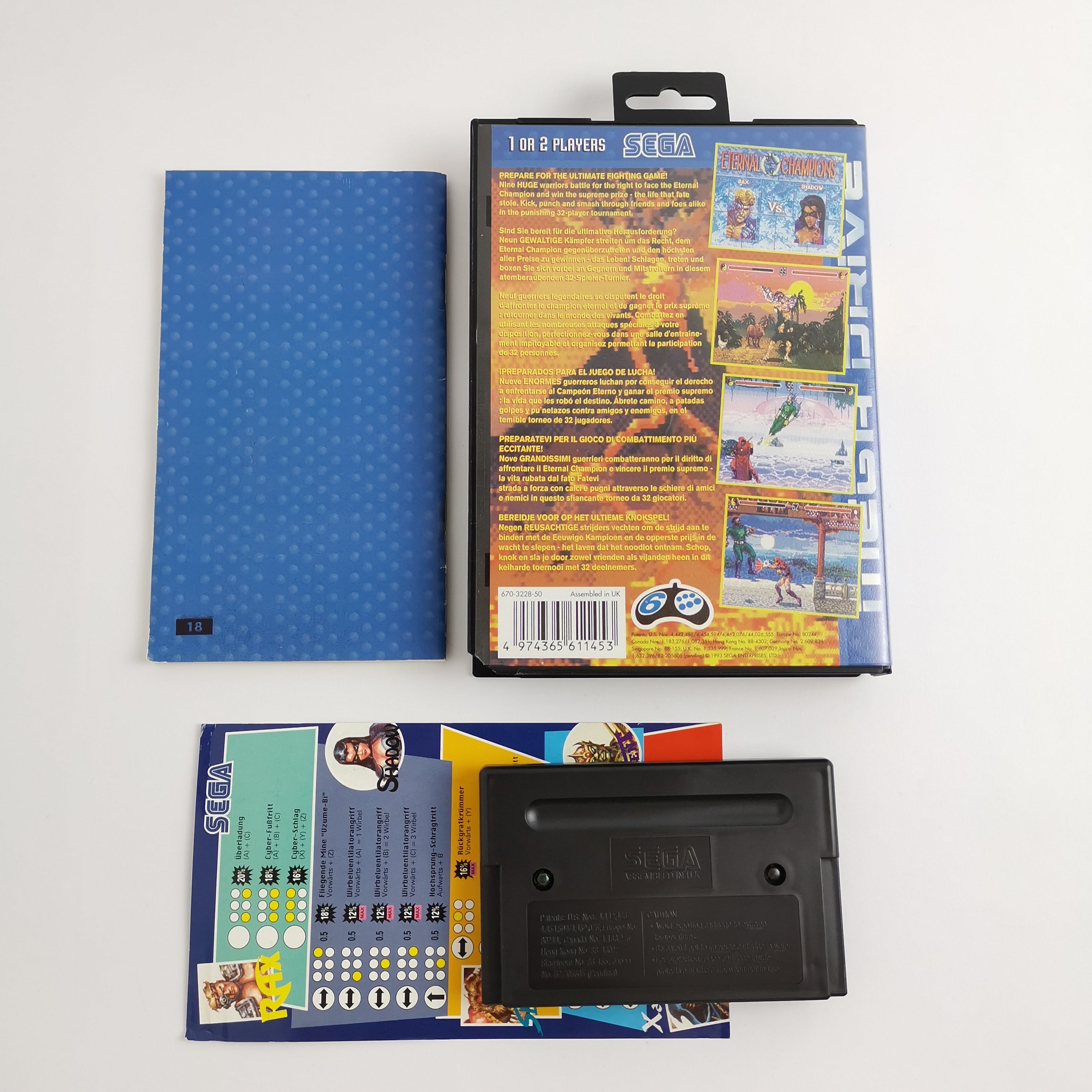 Sega Mega Drive Spiel – Eternal Champions OVP PAL MD