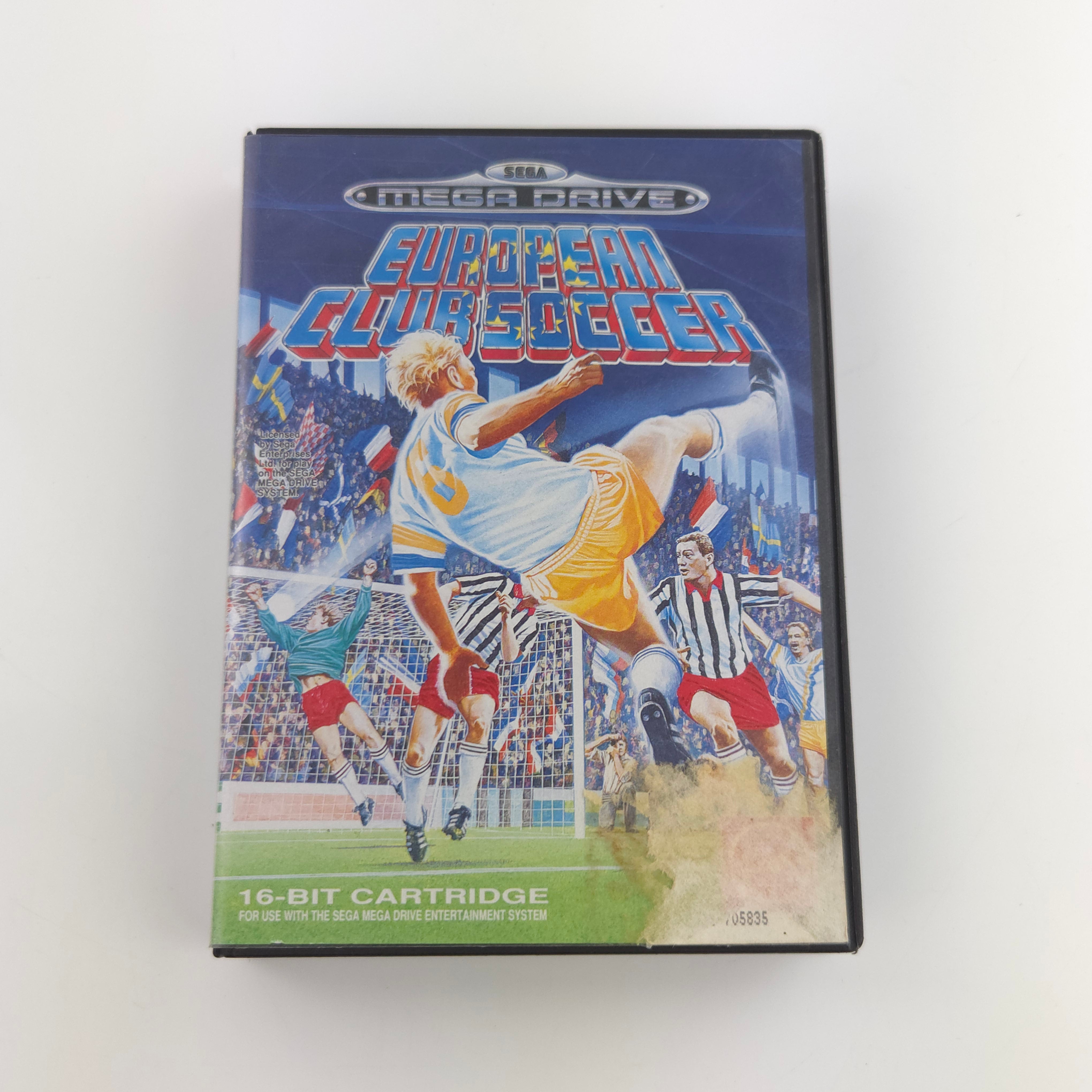 Sega Mega Drive Spiel – European Clubsoccer OVP MD