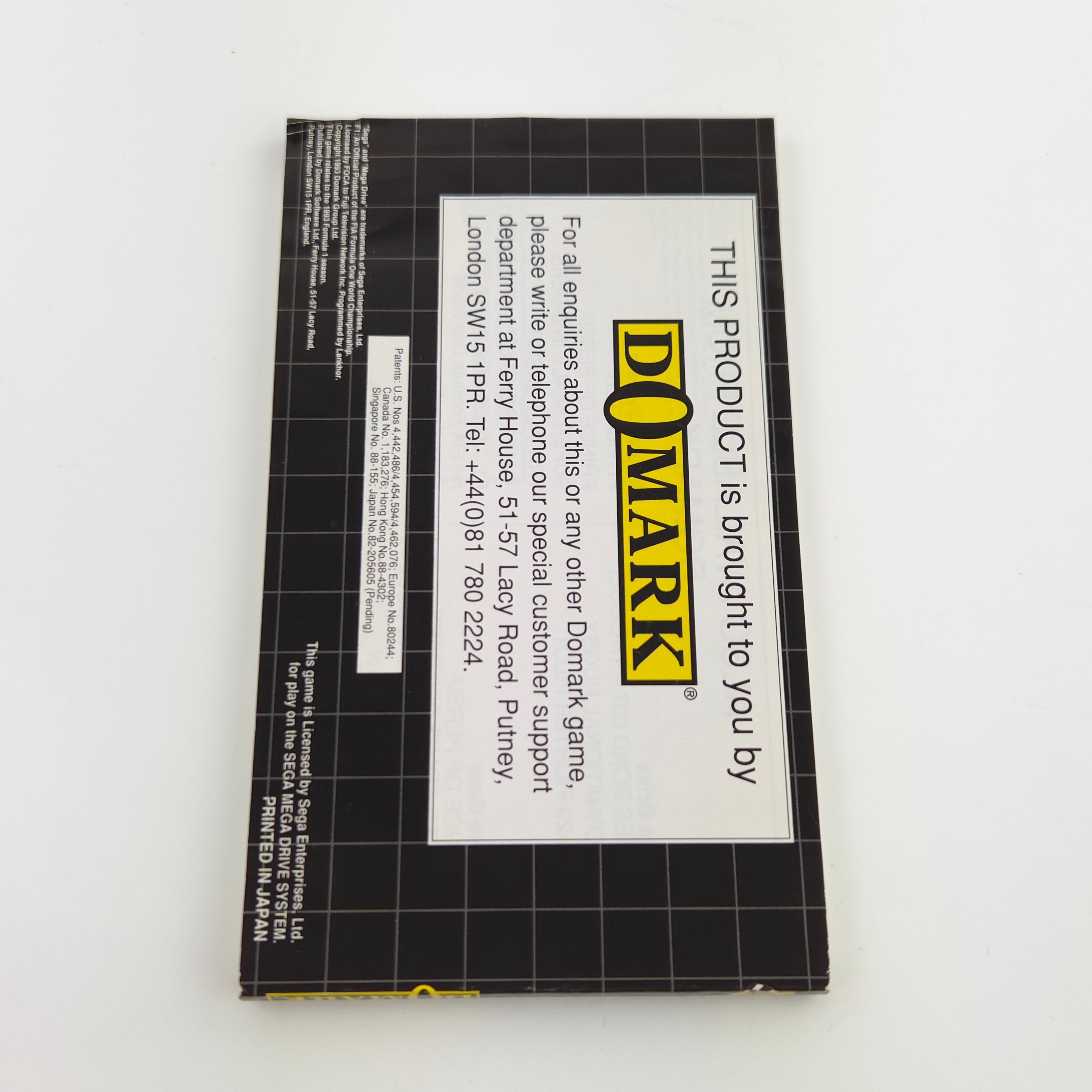 Sega Mega Drive Spiel – F1 FIA Formula One World Championship