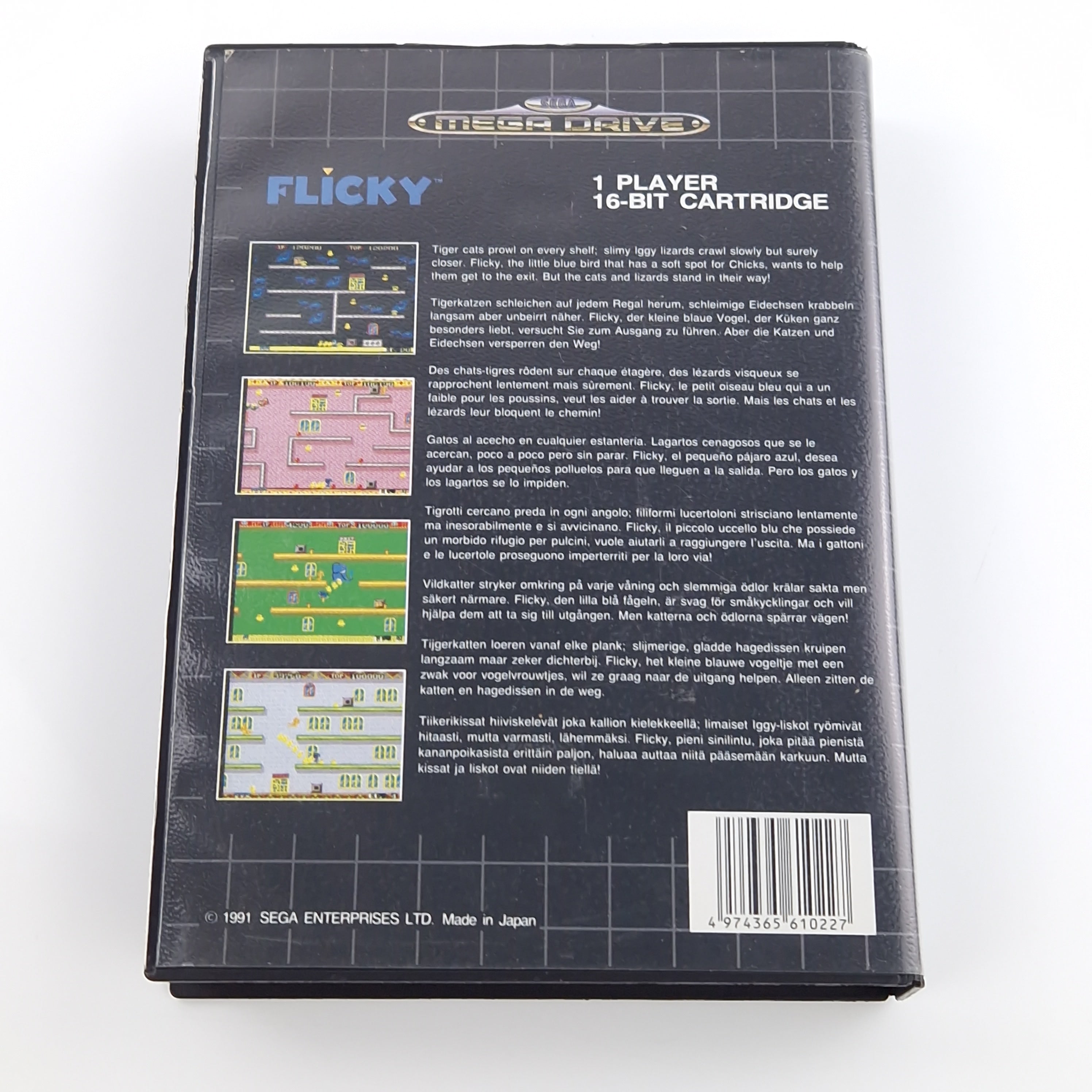 Sega Mega Drive Spiel – Flicky MD Modul OVP PAL