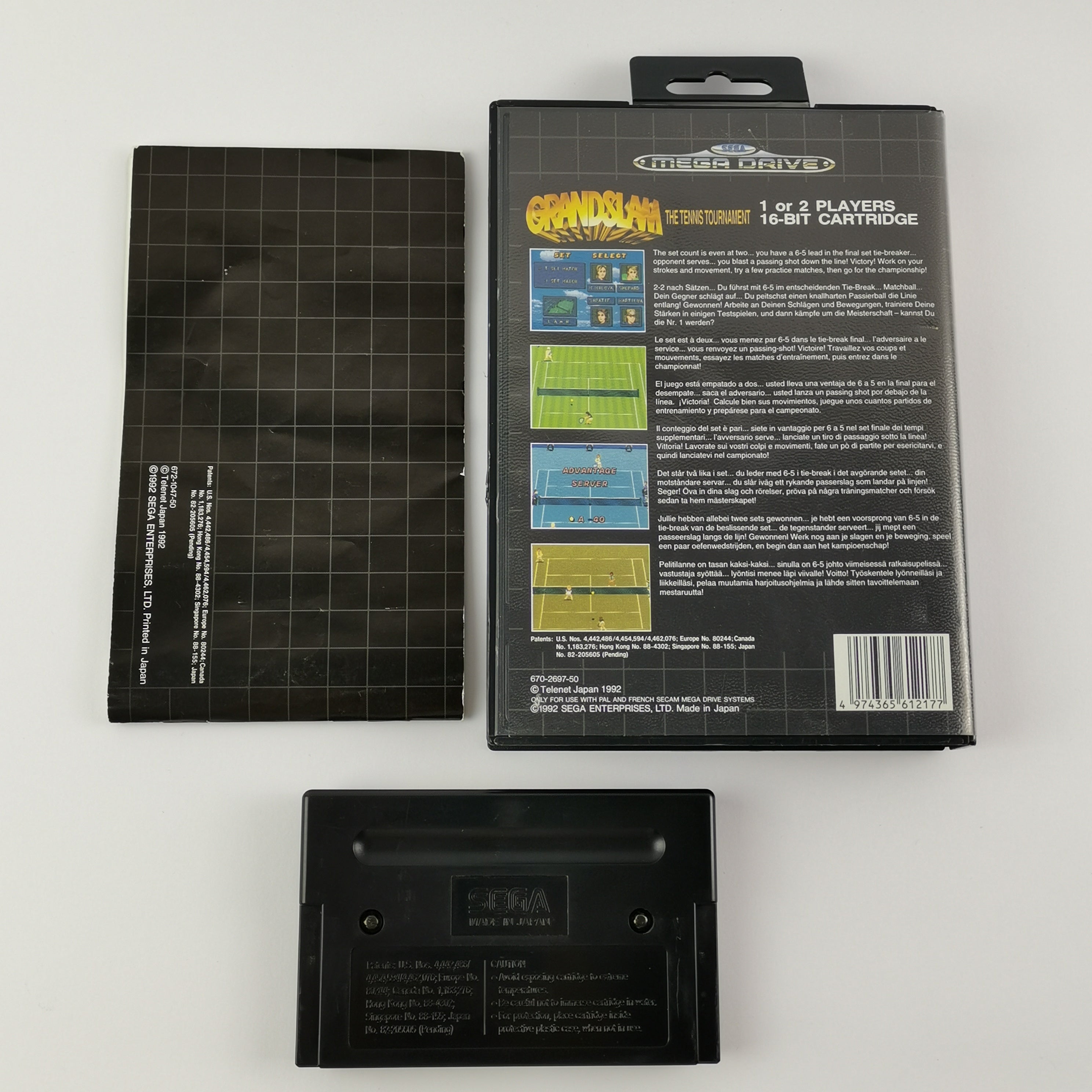 Sega Mega Drive Spiel – Grandslam The Tennis Tournament PAL