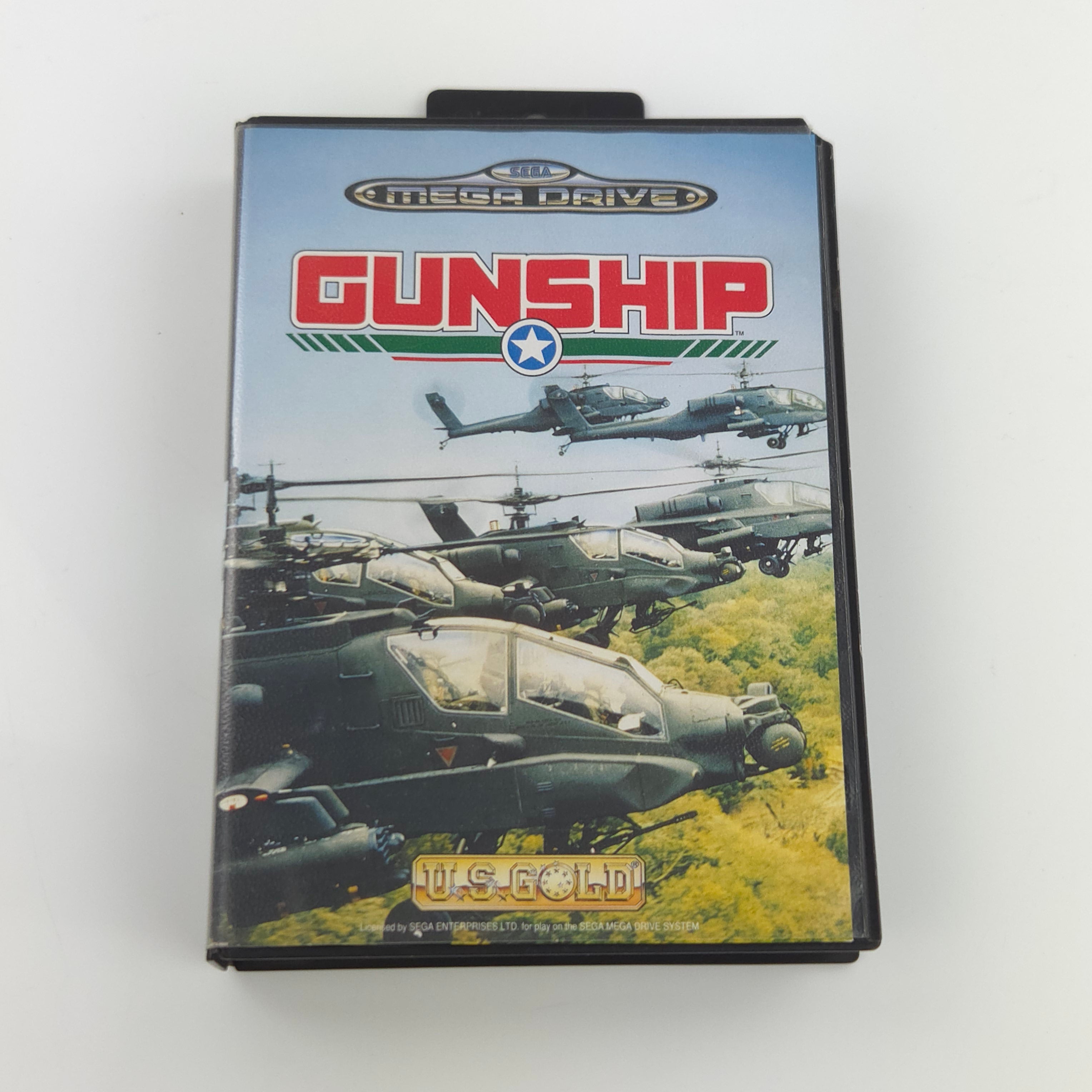 Sega Mega Drive Spiel – Gunship (Modul & OVP PAL)