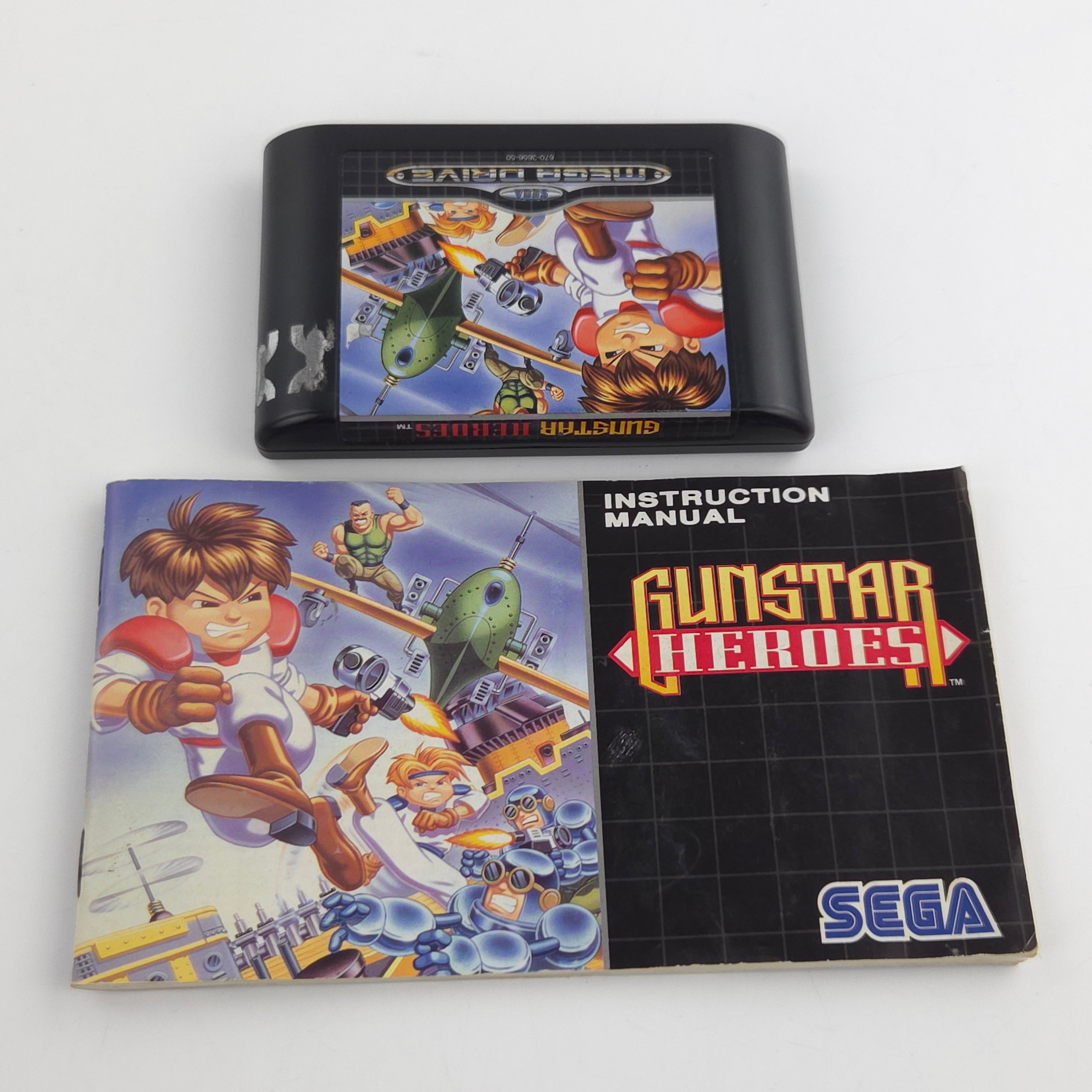 Mega Drive Spiel Gunstar Heroes MD OVP CIB PAL EUR