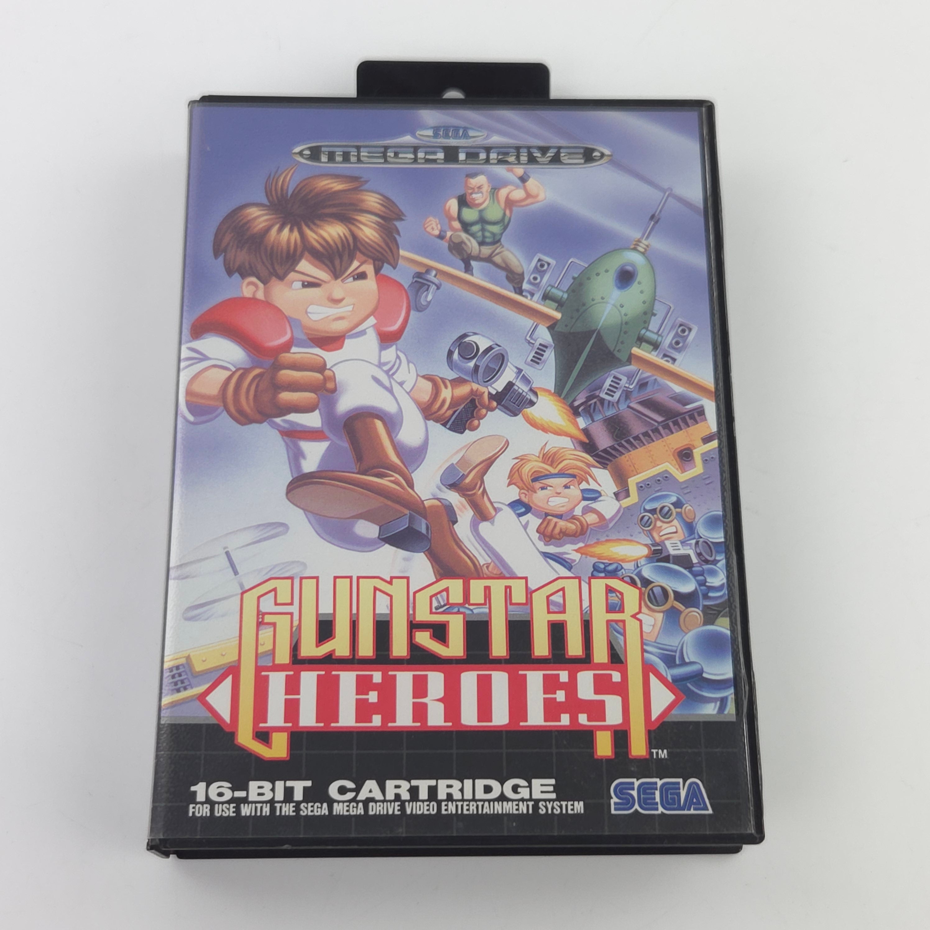 Mega Drive Spiel Gunstar Heroes MD OVP CIB PAL EUR