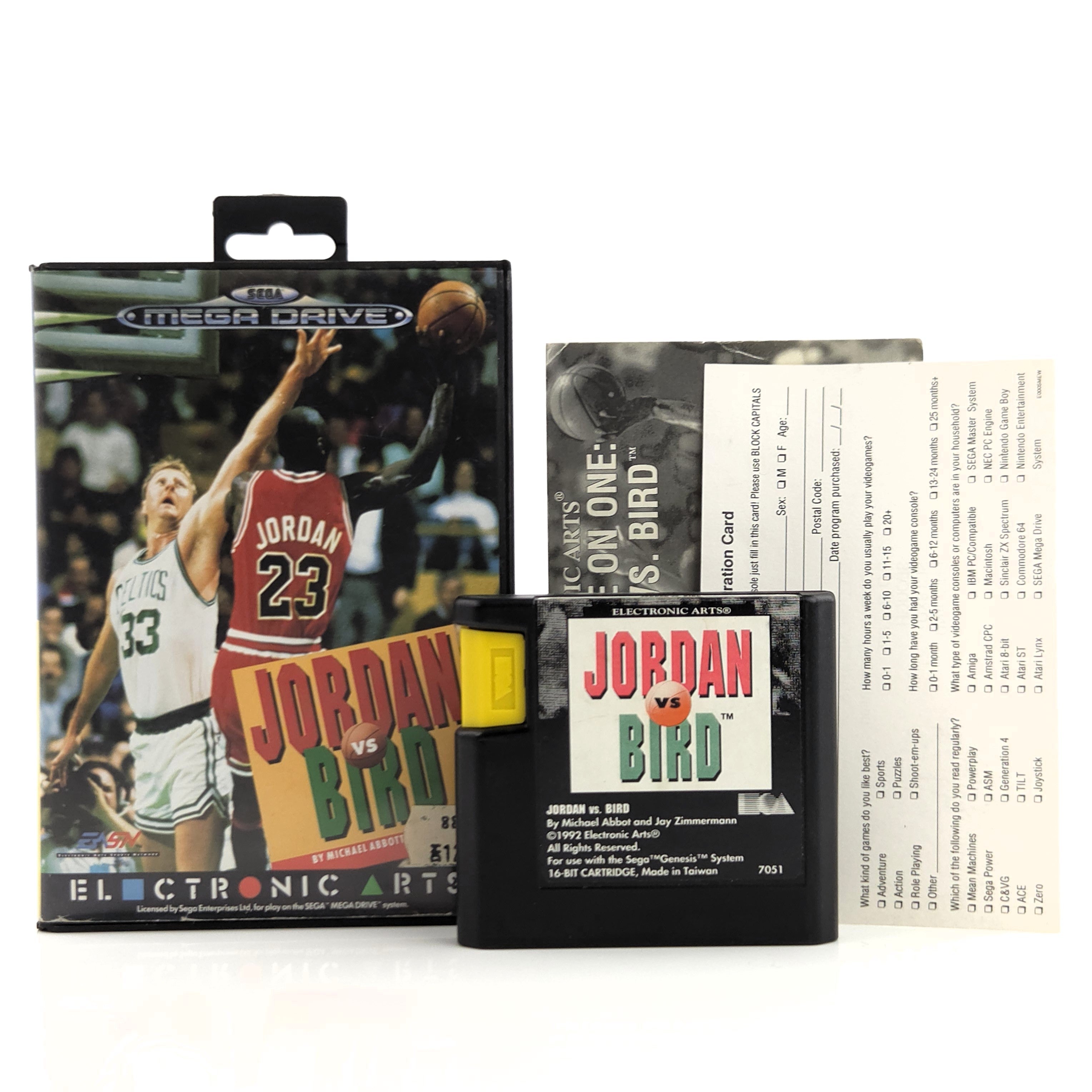 Sega Mega Drive Spiel – Jordan vs Bird Basketball PAL OVP