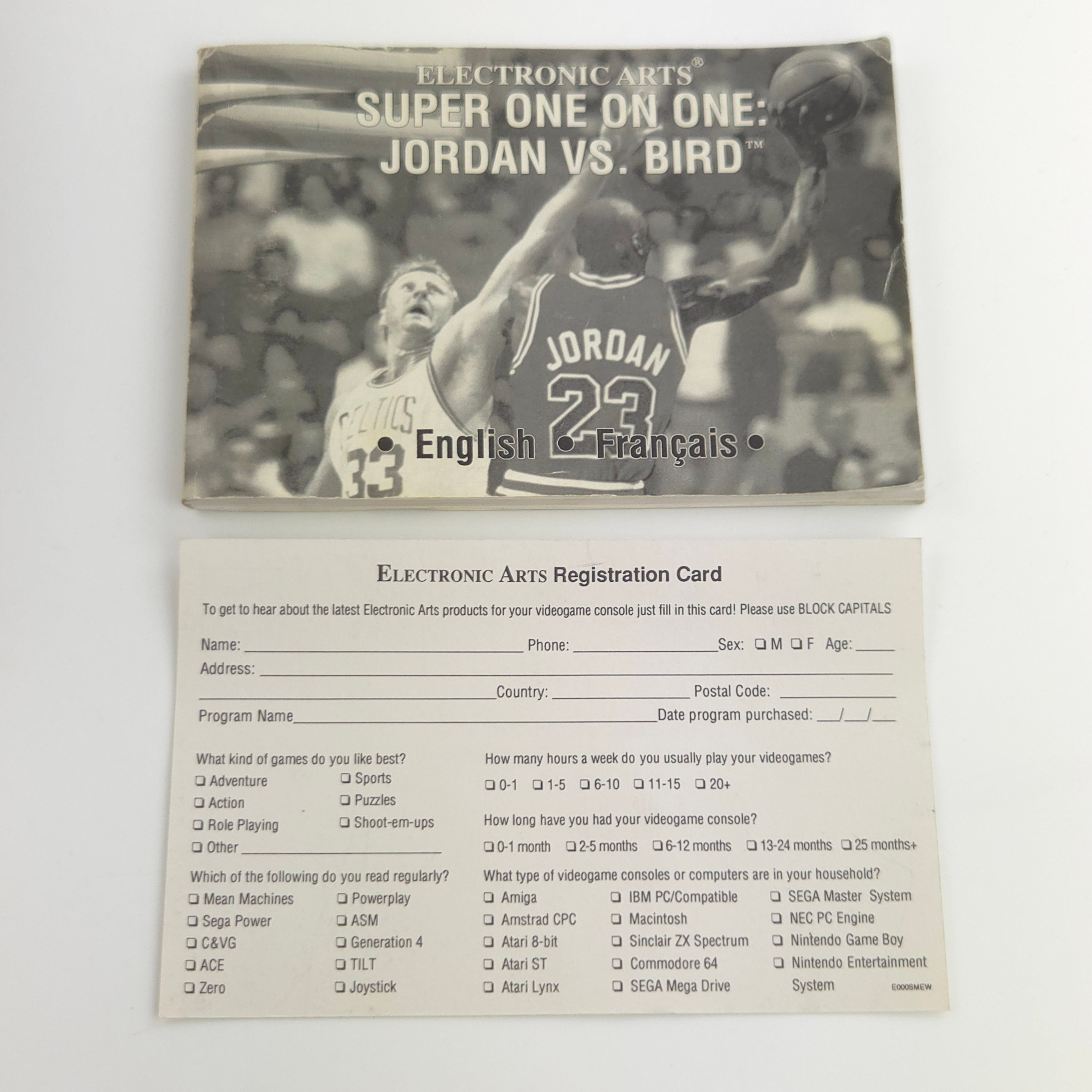 Sega Mega Drive Spiel – Jordan vs Bird Basketball PAL OVP