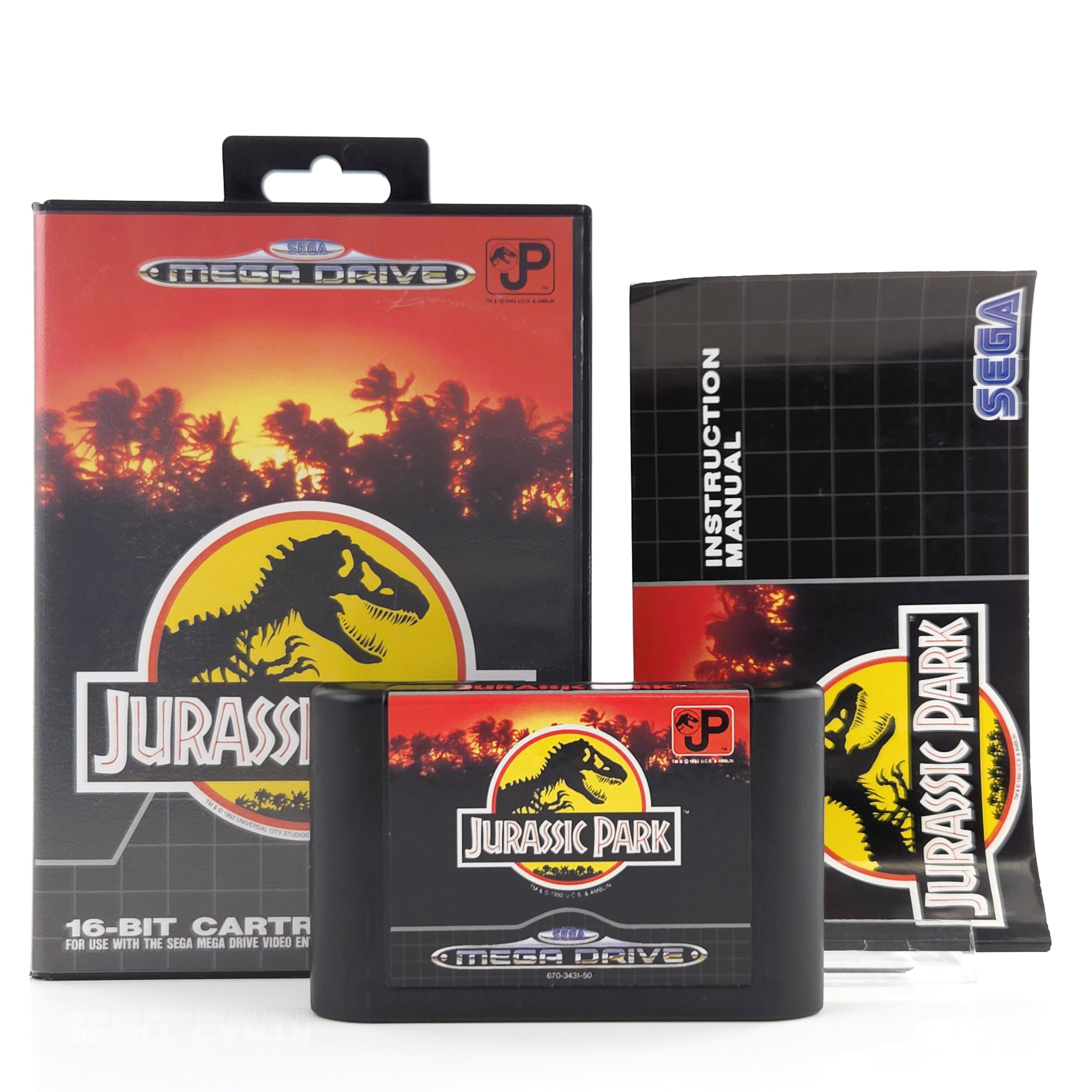 Sega Mega Drive Spiel Jurassic Park MD OVP CIB PAL EUR