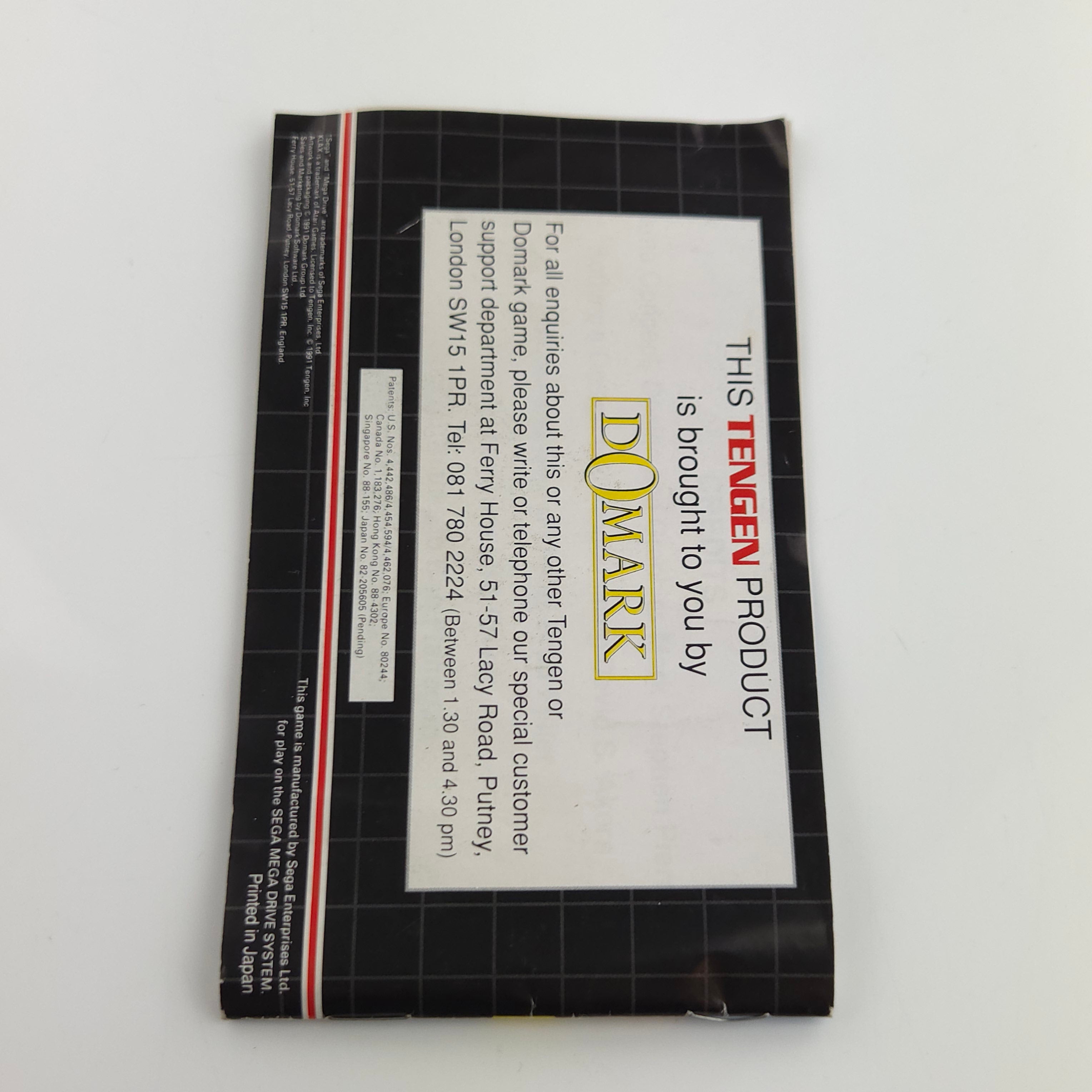 Sega Mega Drive Spiel – KLAX mit Anleitung OVP PAL