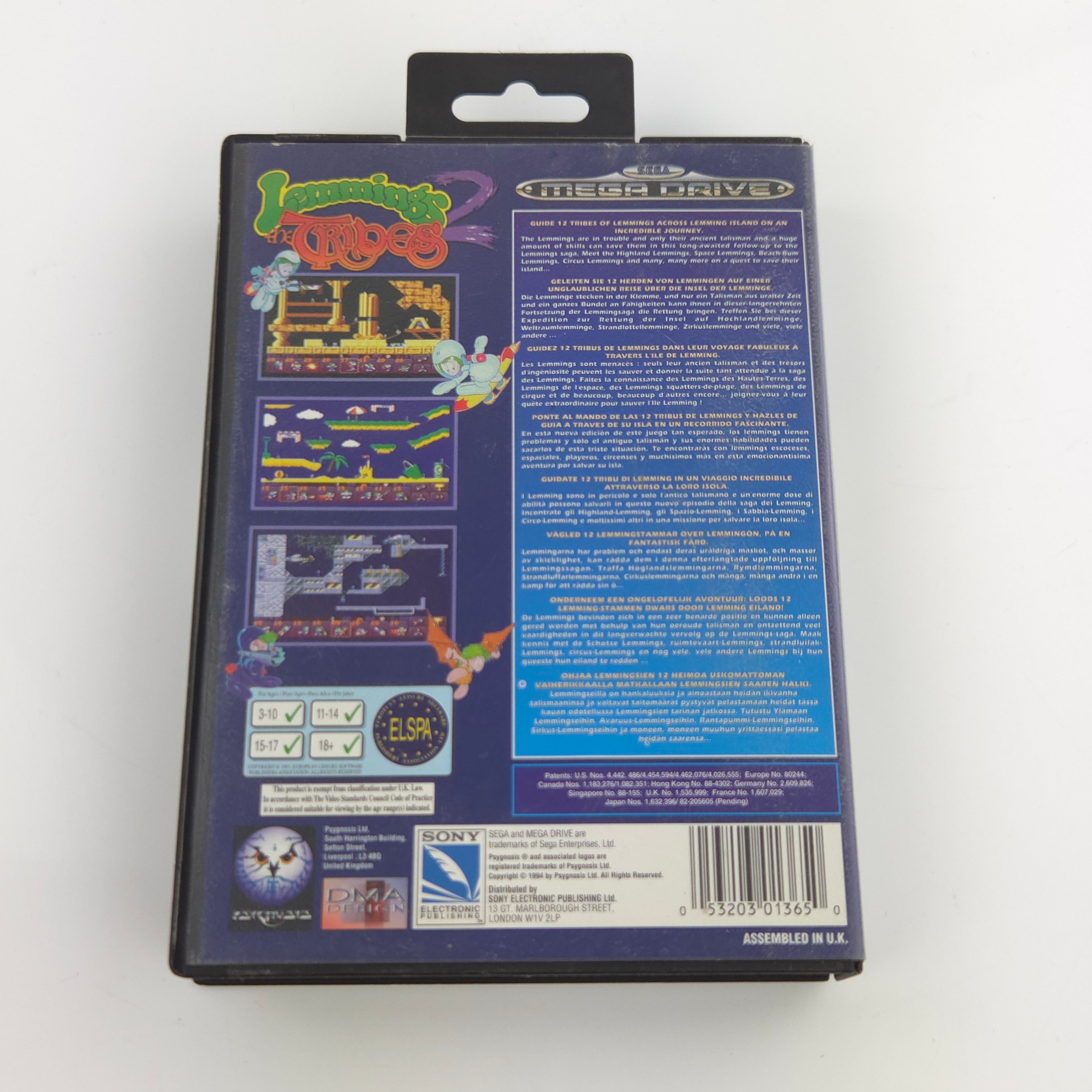 Sega Mega Drive Spiel – Lemmings 2 The Tribes (PAL OVP)