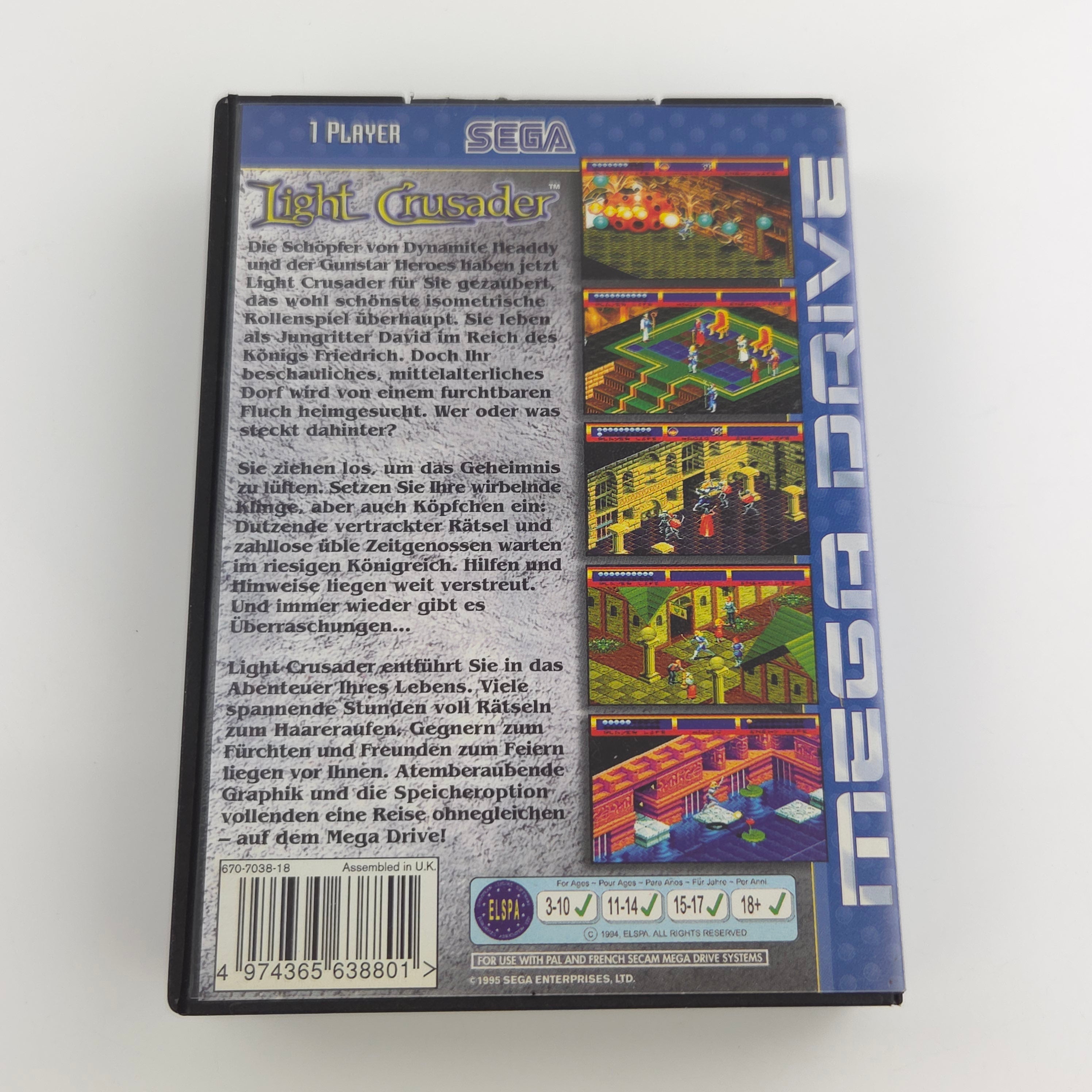 Sega Mega Drive Spiel – Light Crusader (MD PAL OVP)