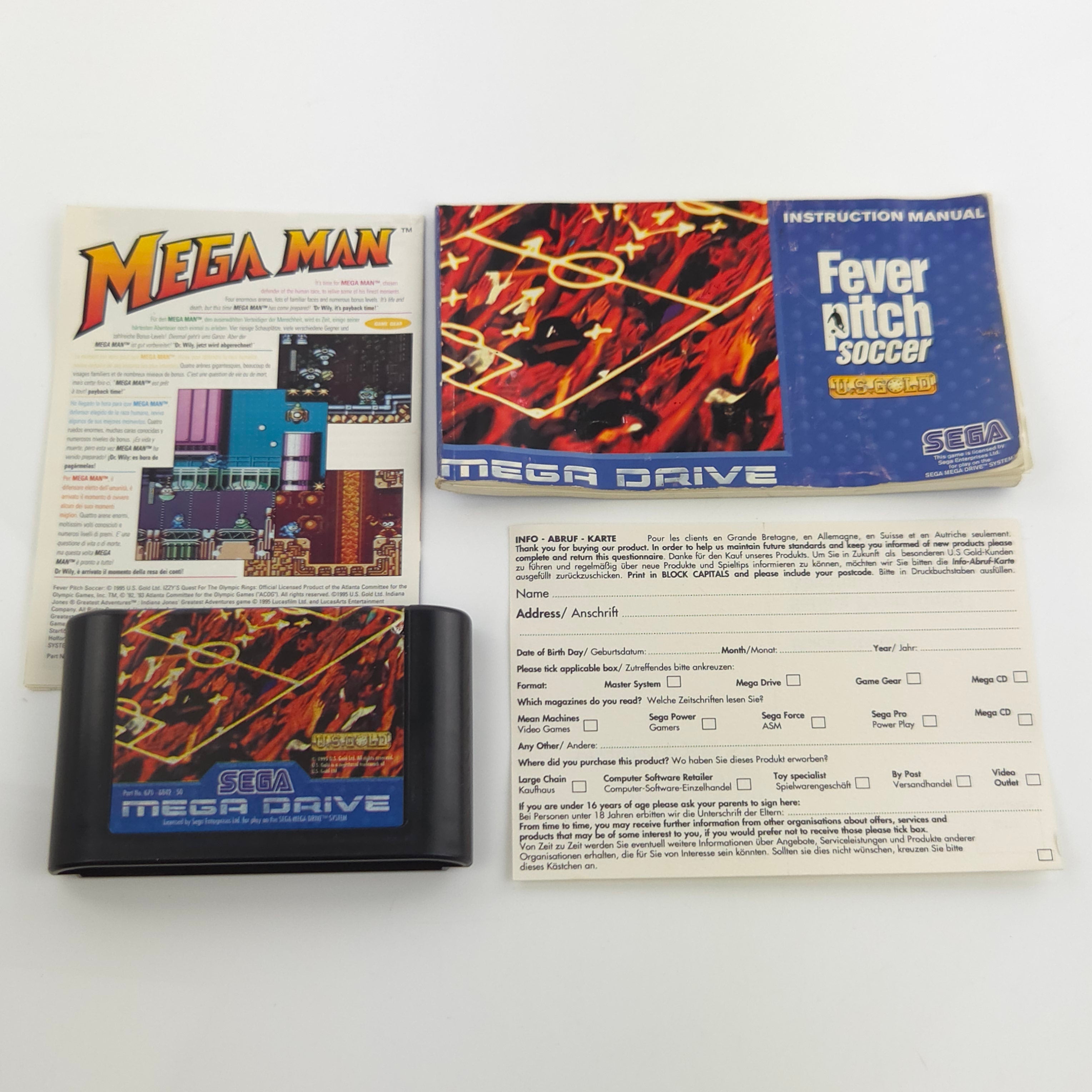 Sega Mega Drive Spiel – Mario Basler Fever Pitch Soccer OVP