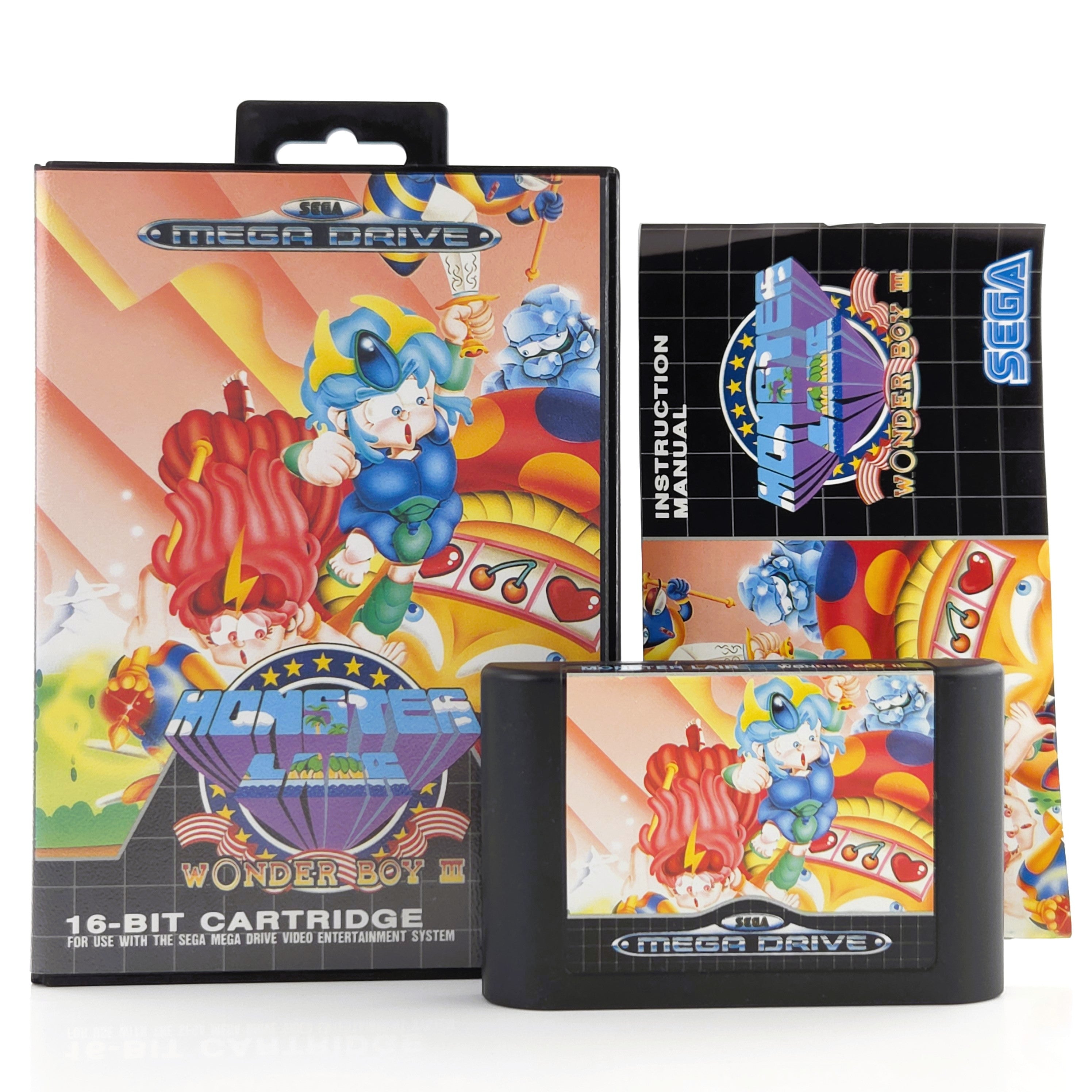 Sega Mega Drive Spiel Wonder Boy III Monster Lair OVP PAL