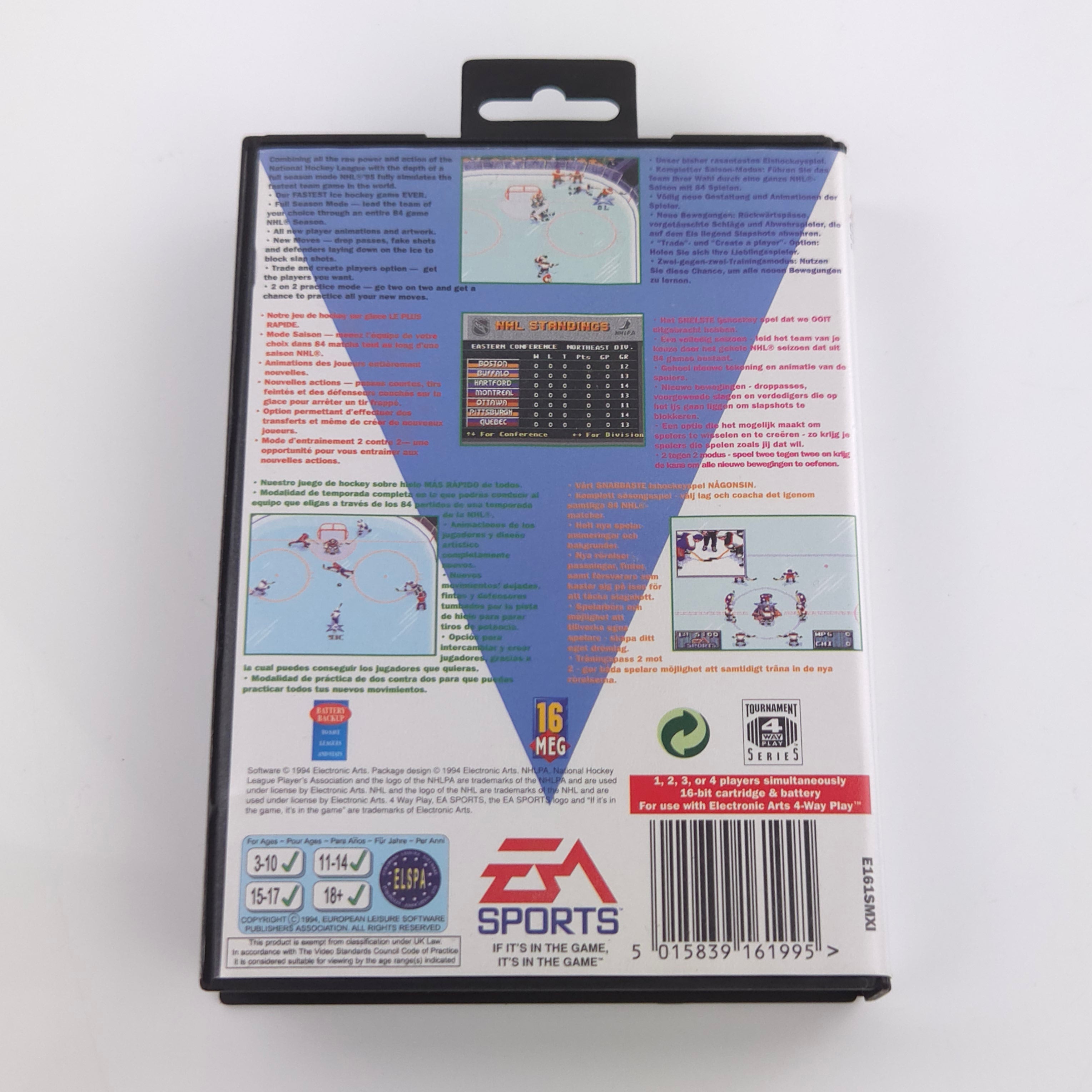 Sega Mega Drive Spiel – NHL 95 Icehockey (OVP PAL)