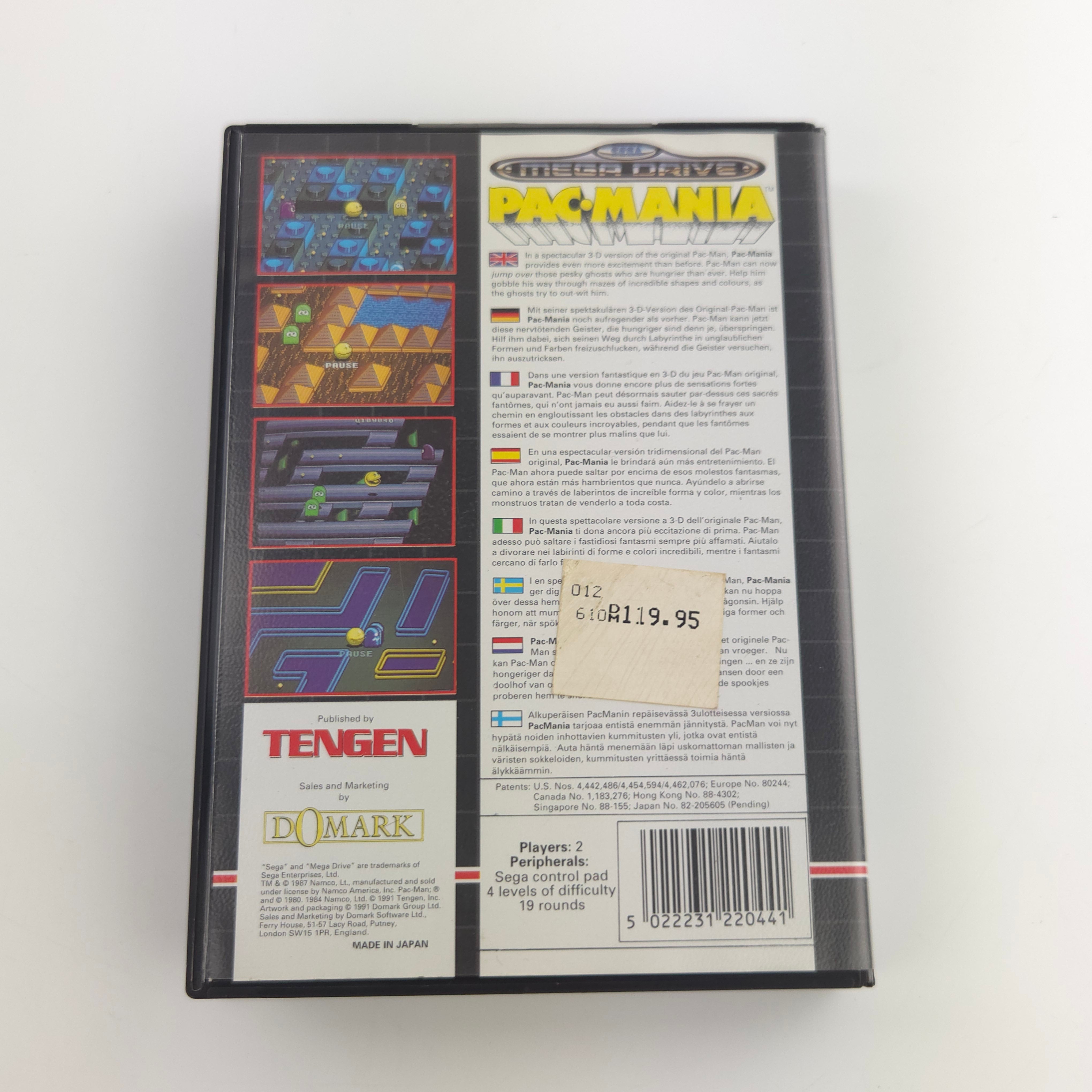Sega Mega Drive Spiel – Pac-Mania Modul OVP PAL