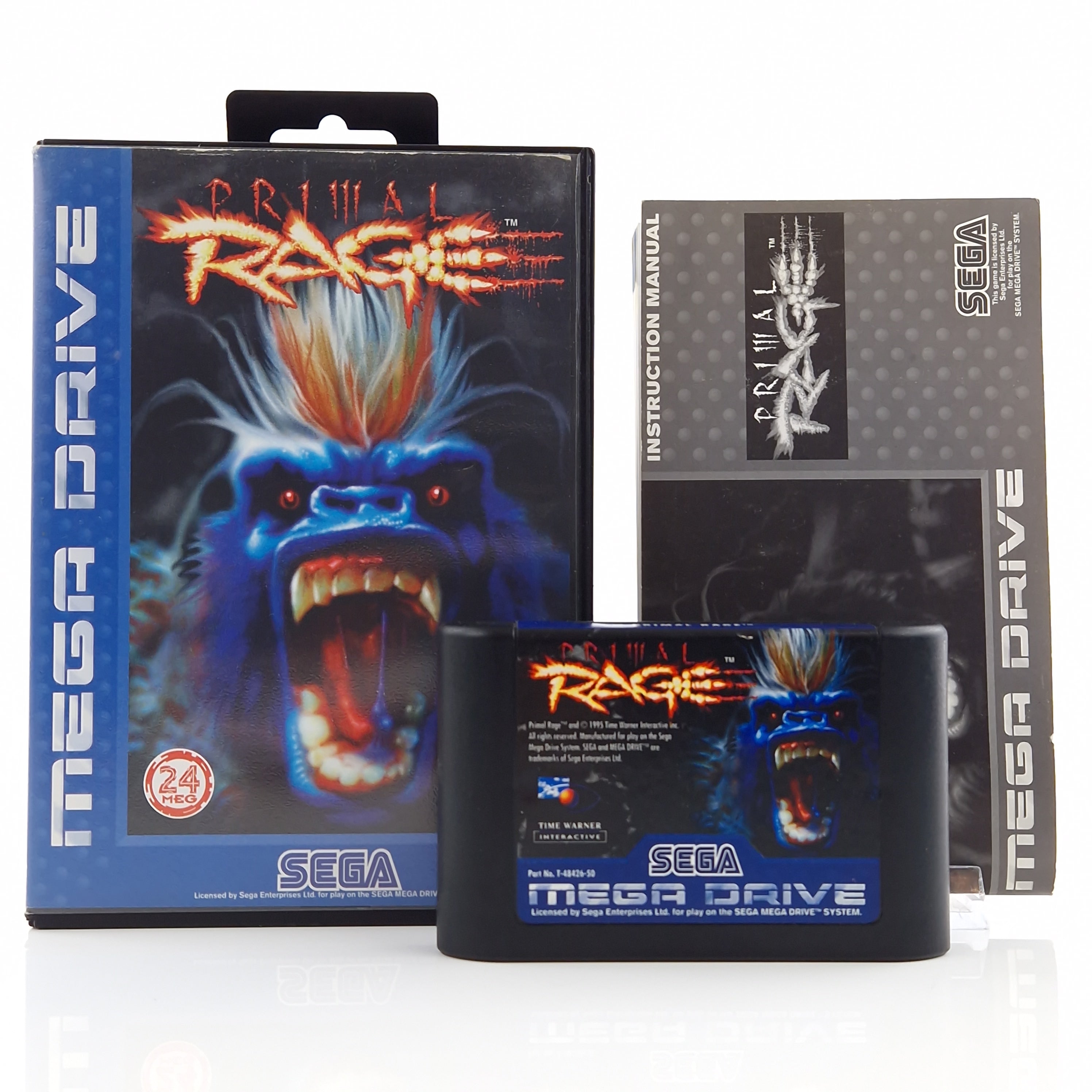Sega Mega Drive Spiel – Primal Rage MD Cartridge OVP PAL