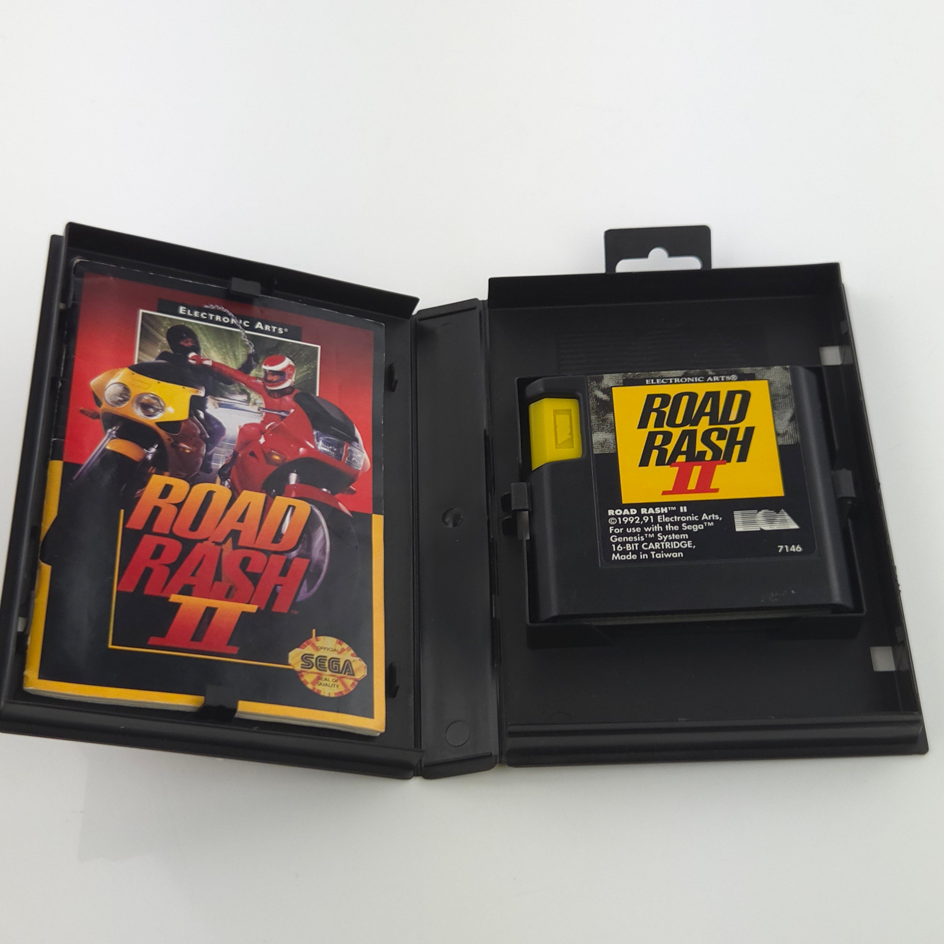 Sega Mega Drive Spiel – Road Rash II Modul Anleitung OVP PAL