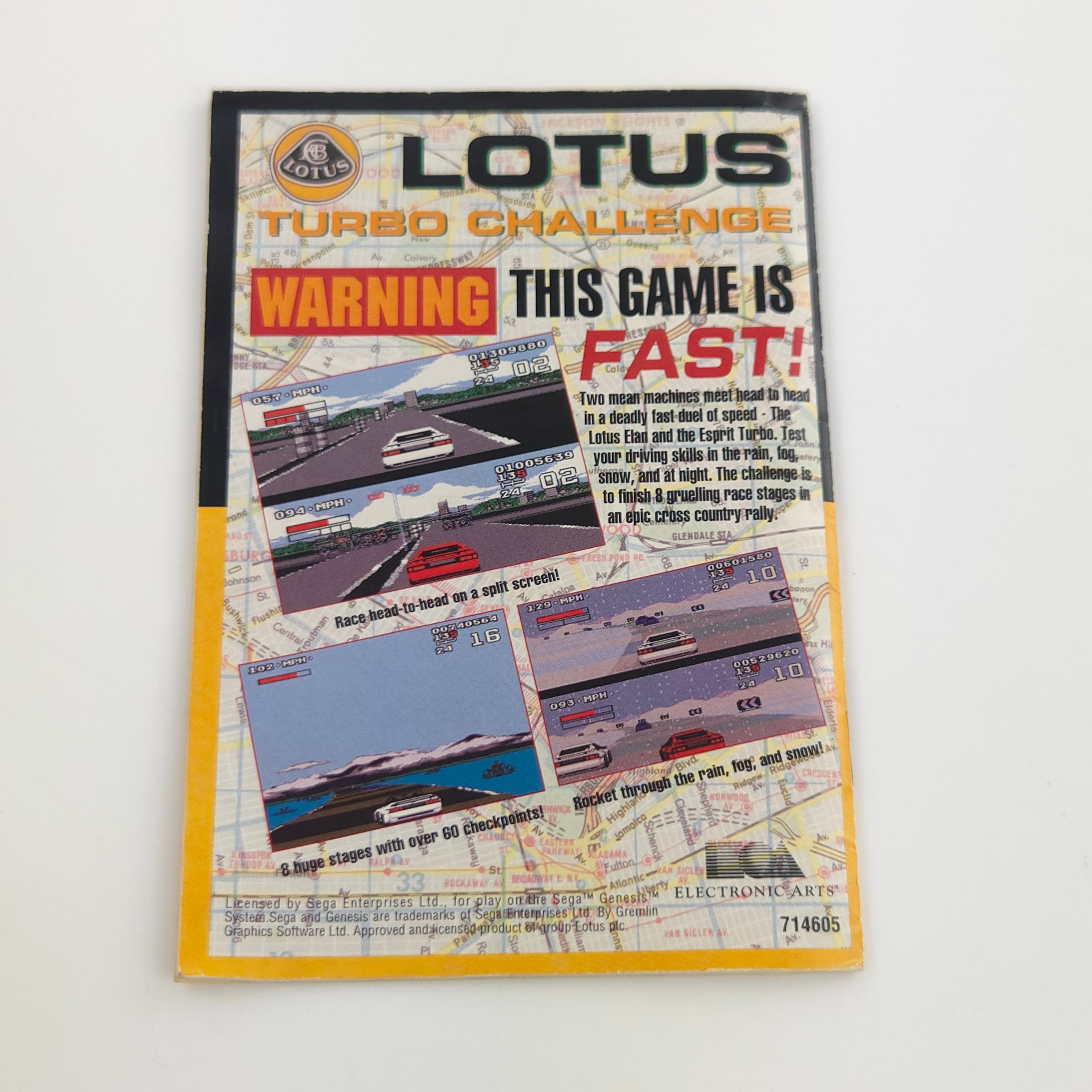 Sega Mega Drive Spiel – Road Rash II Modul Anleitung OVP PAL