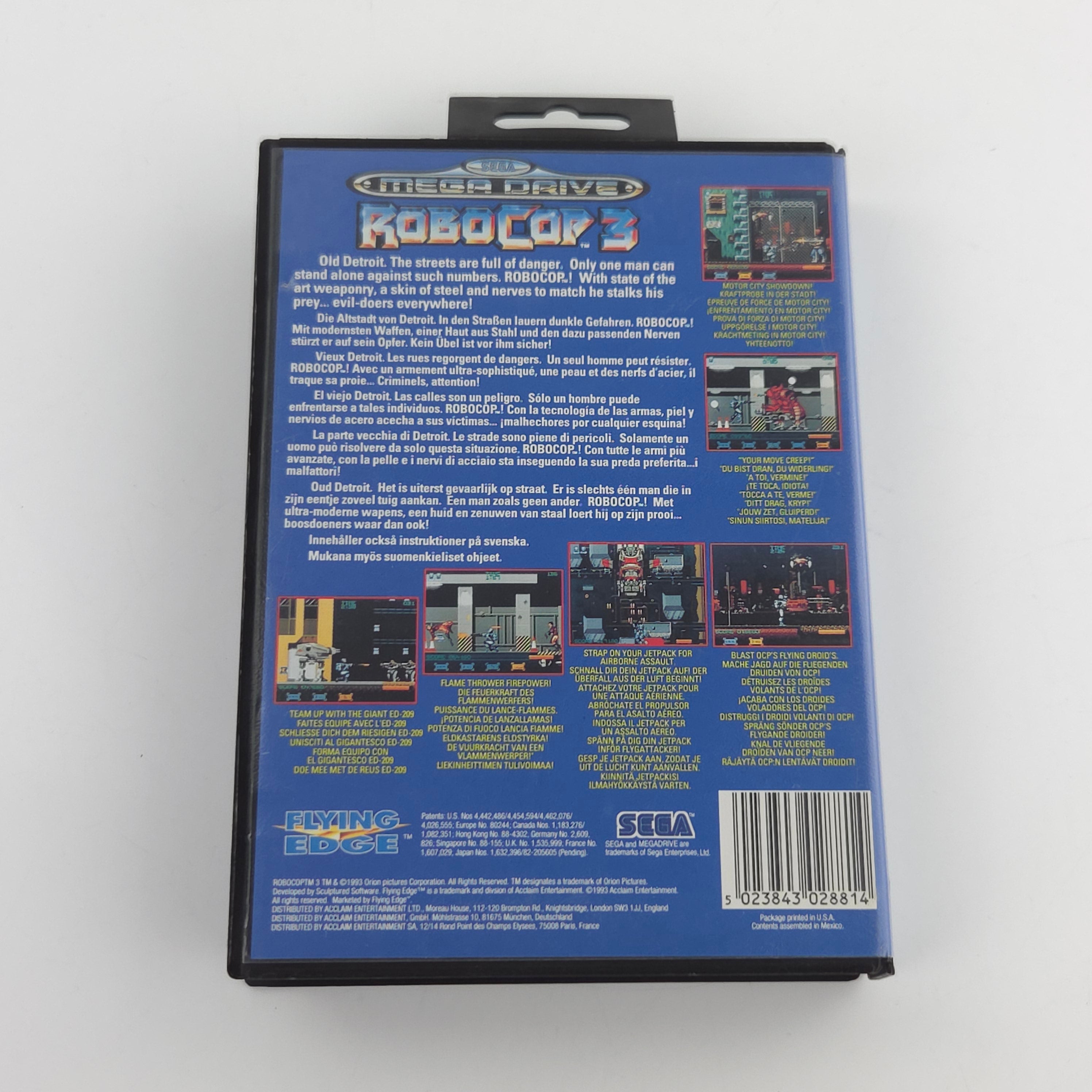 Sega Mega Drive Spiel Robocop 3 MD OVP CIB PAL EUR