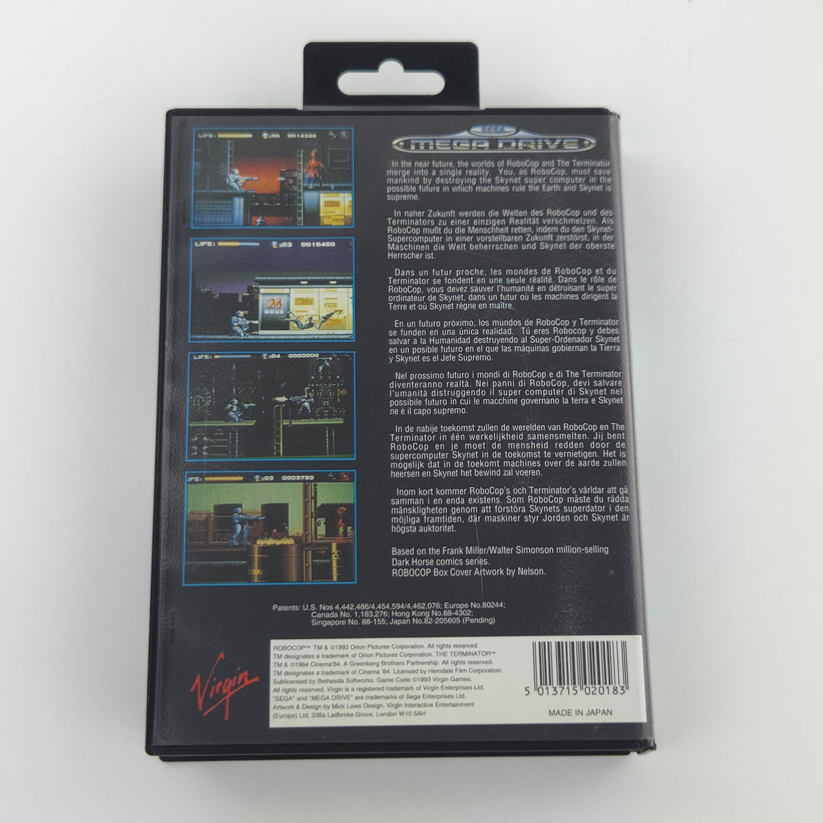 Sega Mega Drive Spiel Robocop Versus Terminator OVP