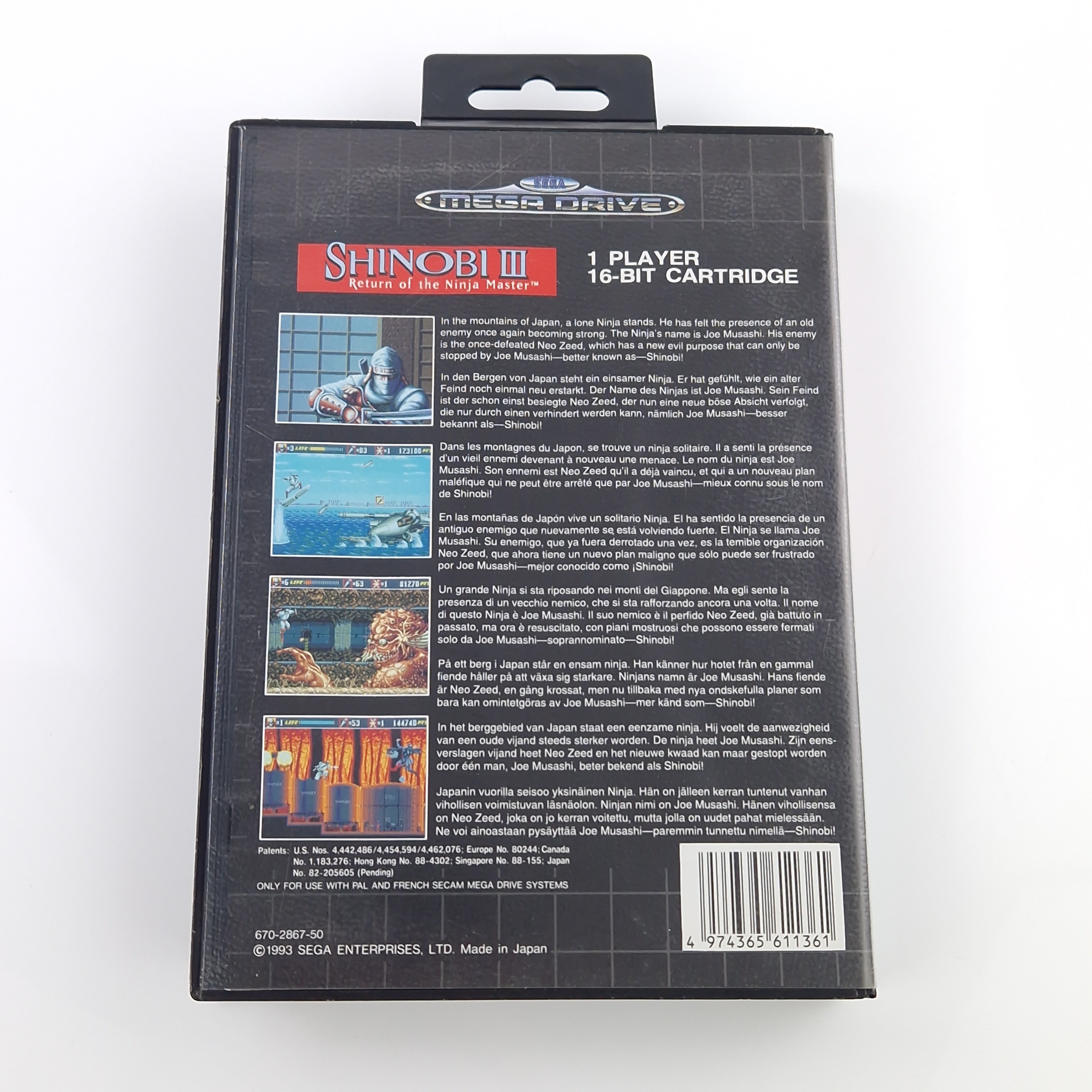 Sega Mega Drive Spiel – Shinobi III Return of the Ninja Master