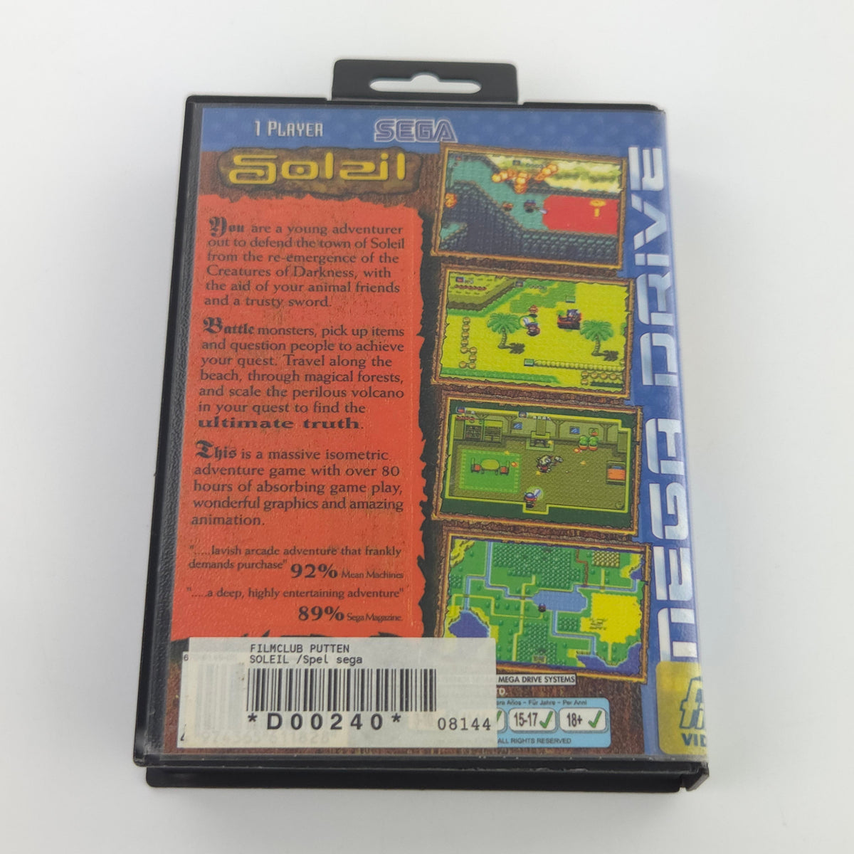 Sega Mega Drive Spiel Soleil OVP PAL