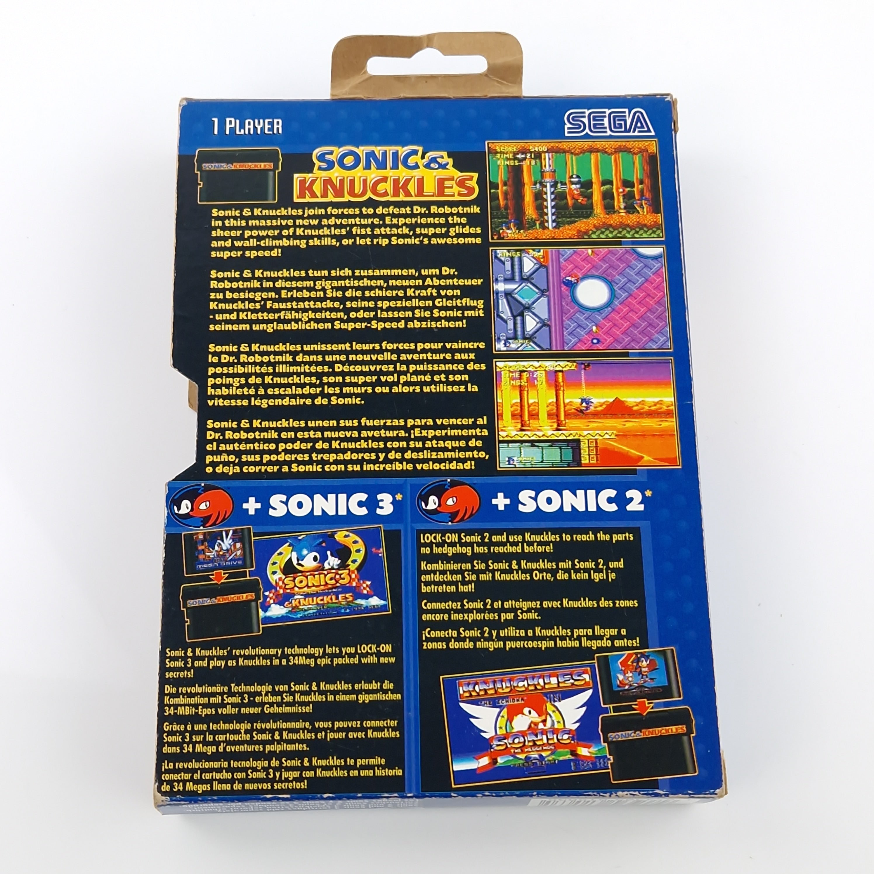 Sega Mega Drive Spiel – Sonic & Knuckles MD OVP PAL