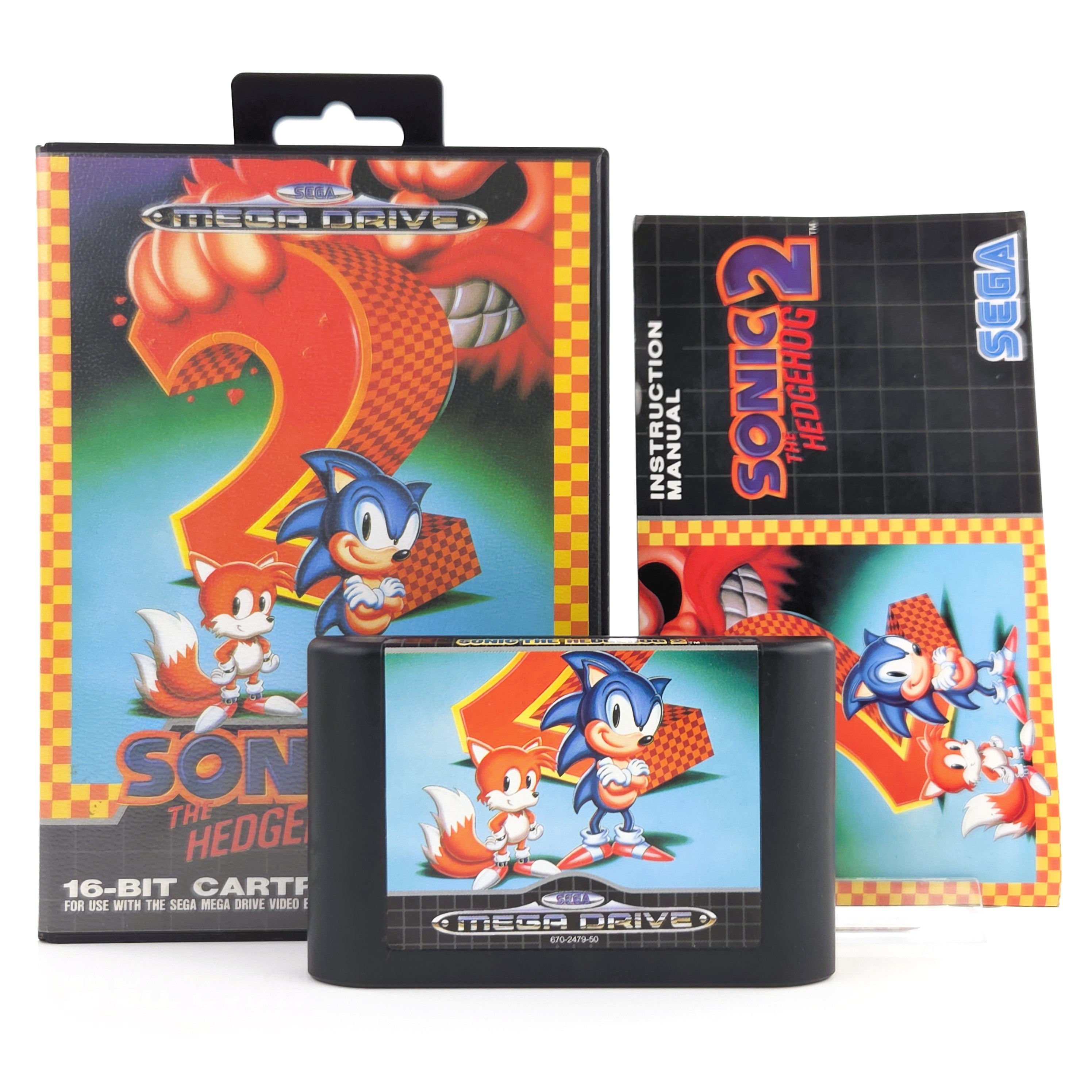 Mega Drive Spiel – Sonic The Hedgehog 2 Modul OVP PAL