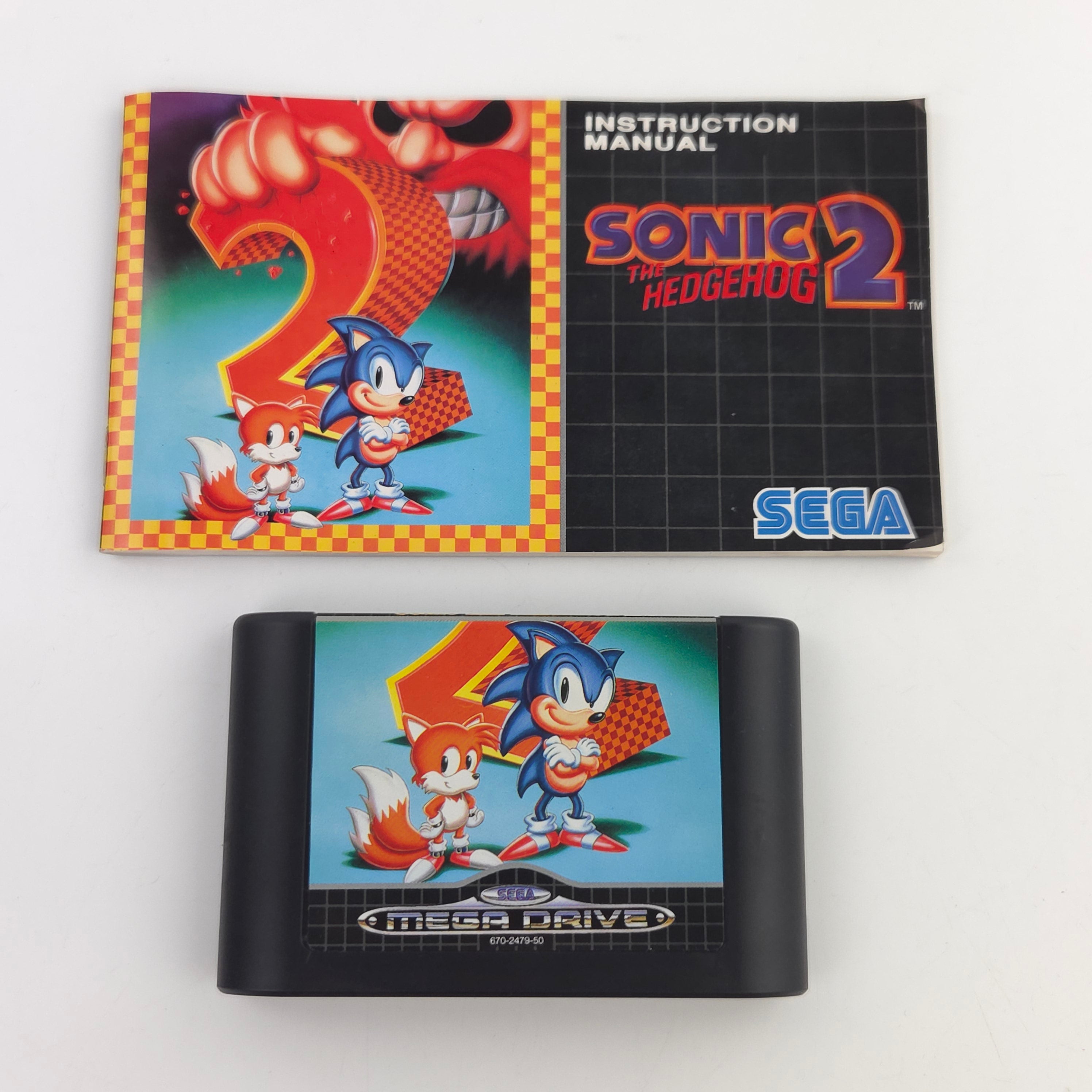 Mega Drive Spiel – Sonic The Hedgehog 2 Modul OVP PAL