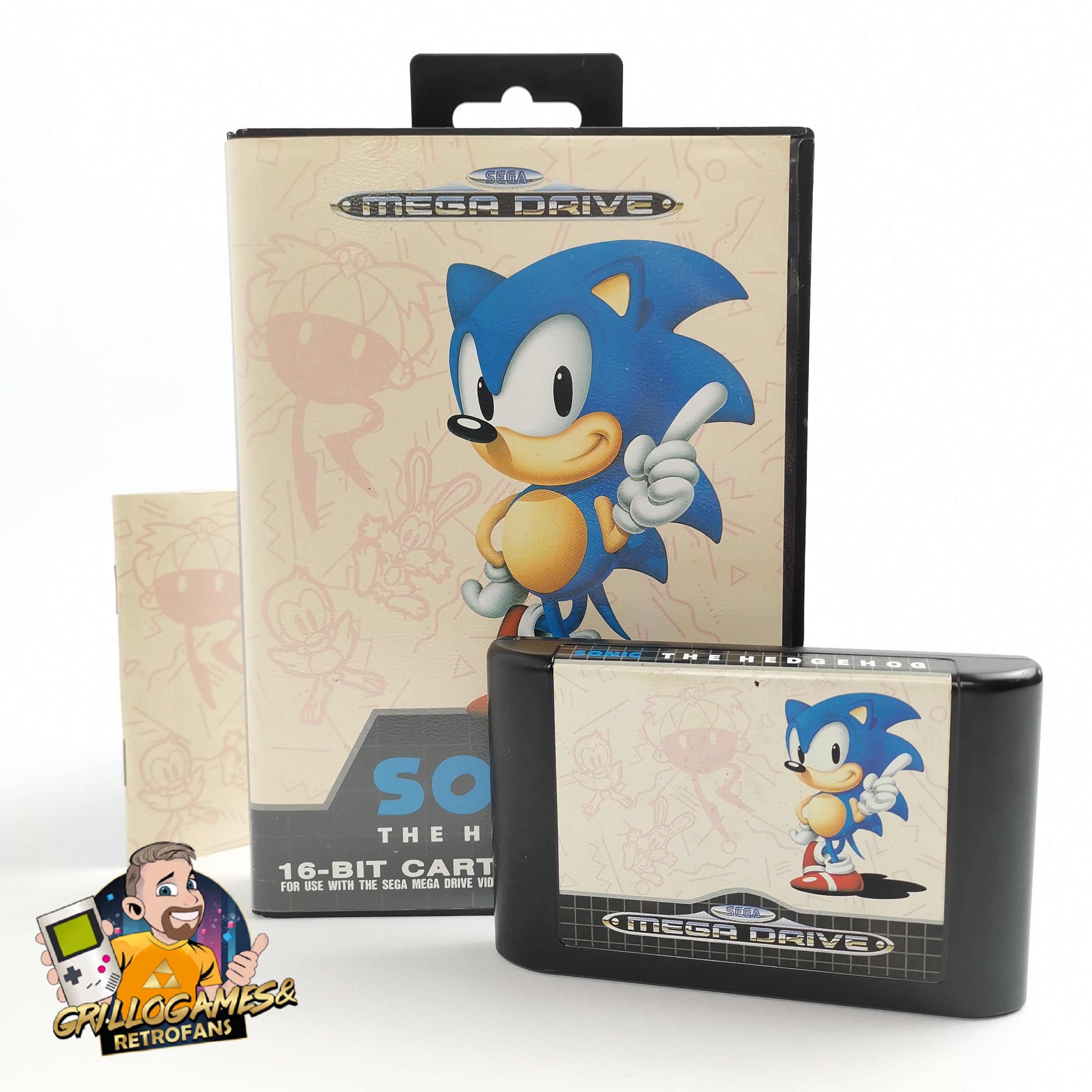 Sega Mega Drive Spiel – Sonic The Hedgehog OVP PAL