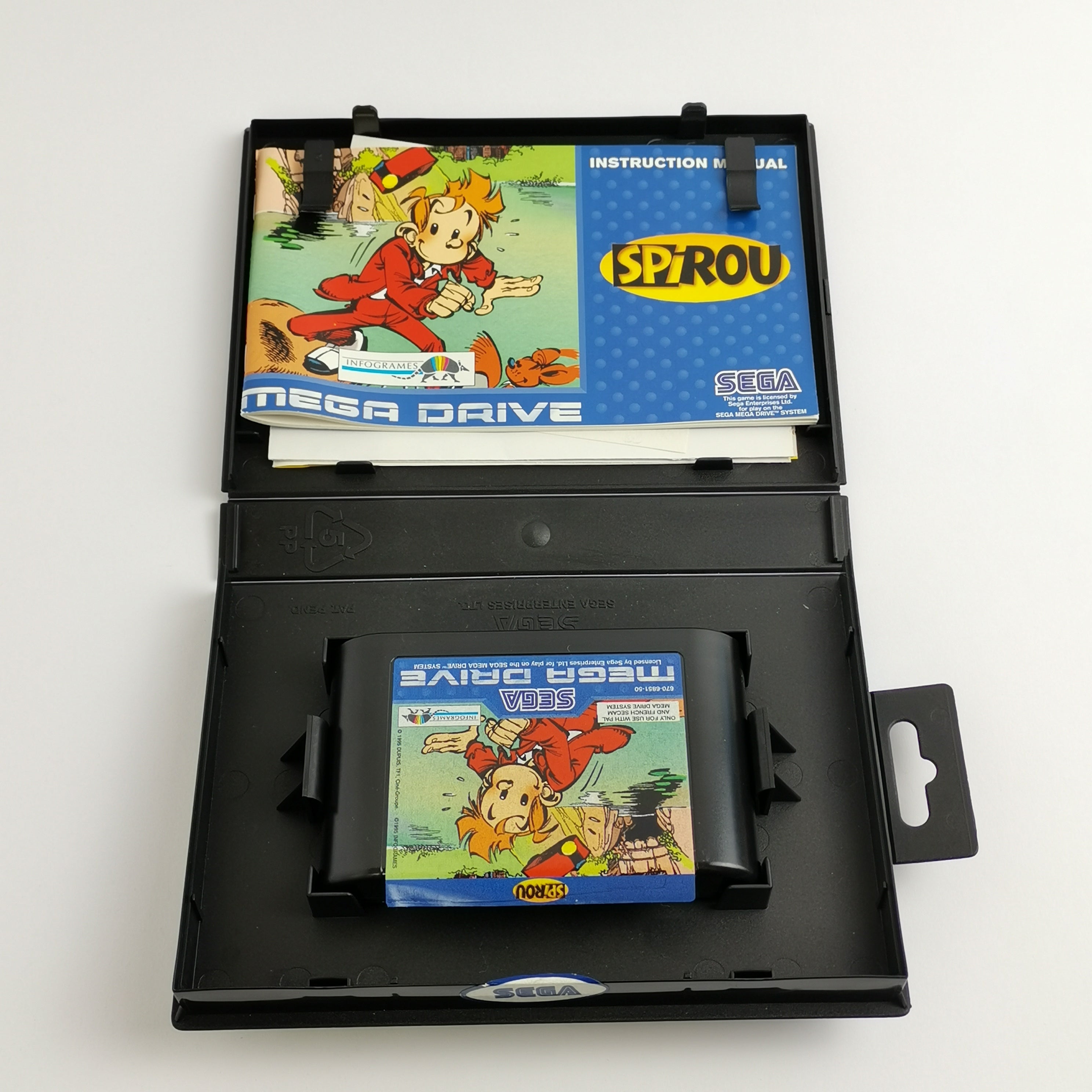 Sega Mega Drive Spiel – Spirou mit Poster OVP PAL MD