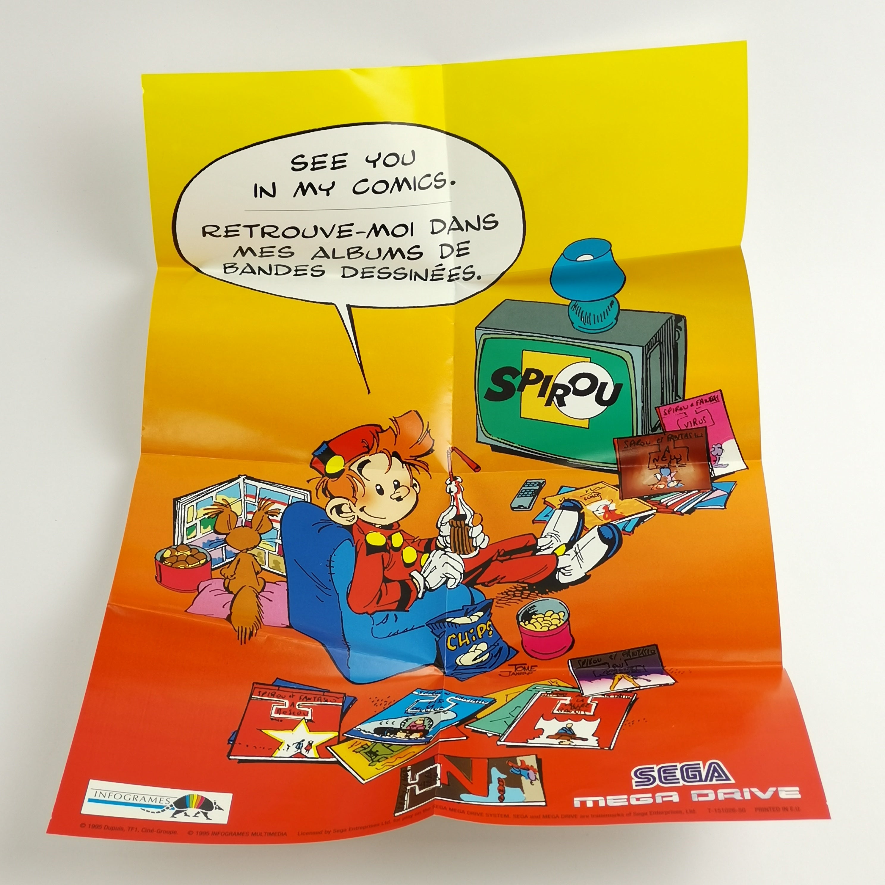 Sega Mega Drive Spiel – Spirou mit Poster OVP PAL MD