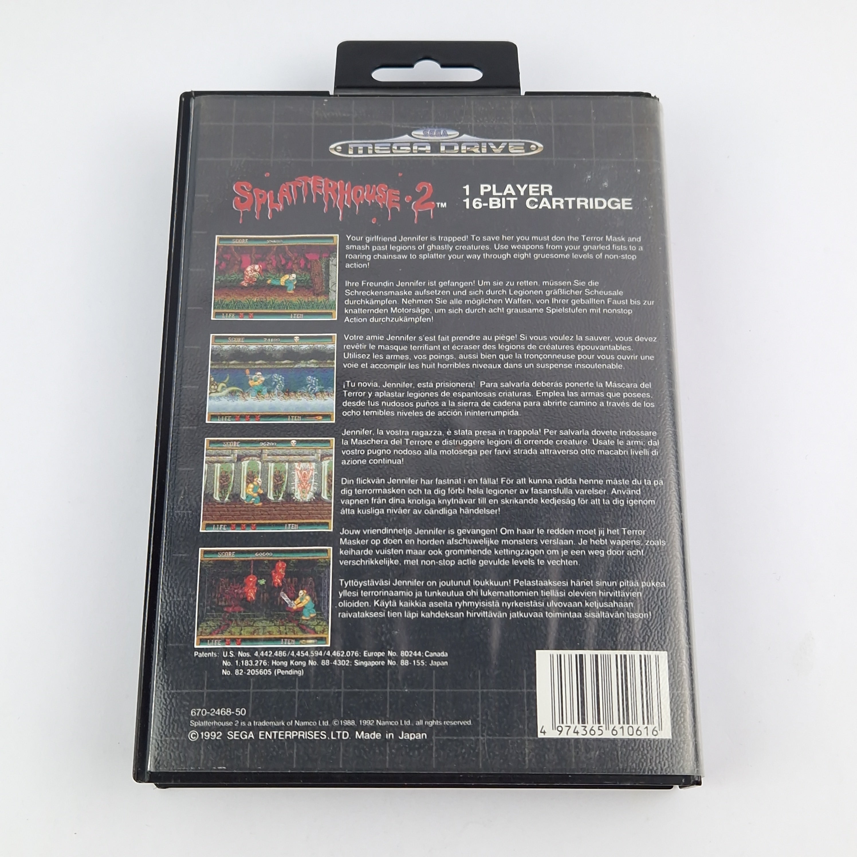 Sega Mega Drive Spiel – Splatterhouse 2 OVP PAL CIB