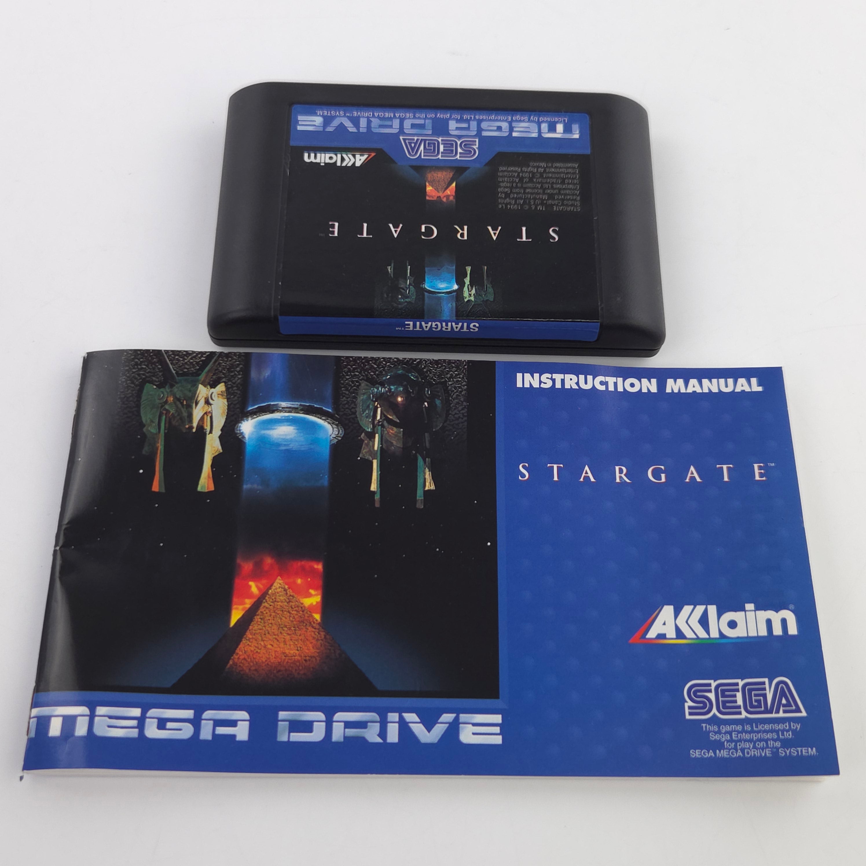 Mega Drive Spiel Stargate MD OVP CIB PAL EUR Acclaim