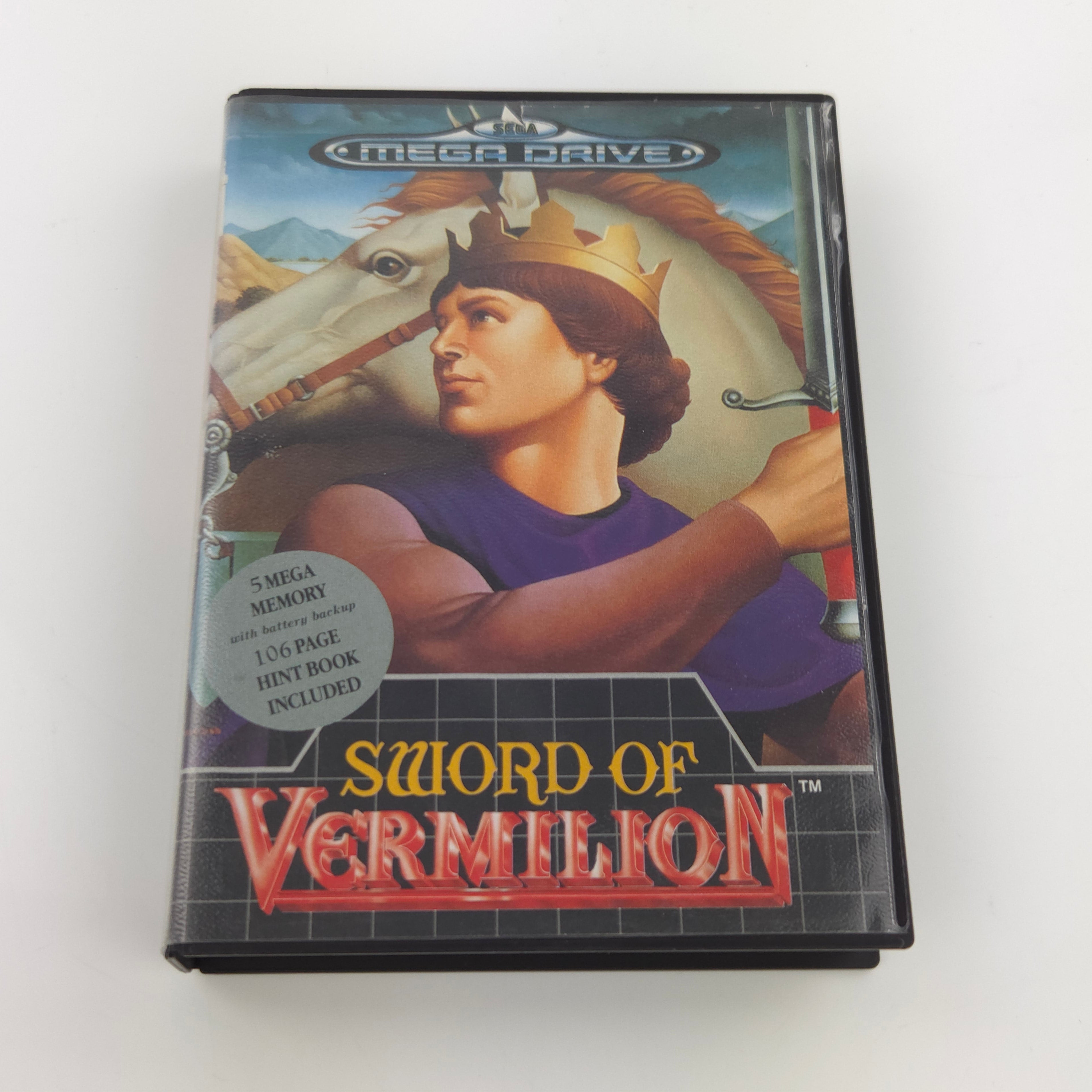 Sega Mega Drive Spiel – Sword of Vermillion mit Hintbook OVP