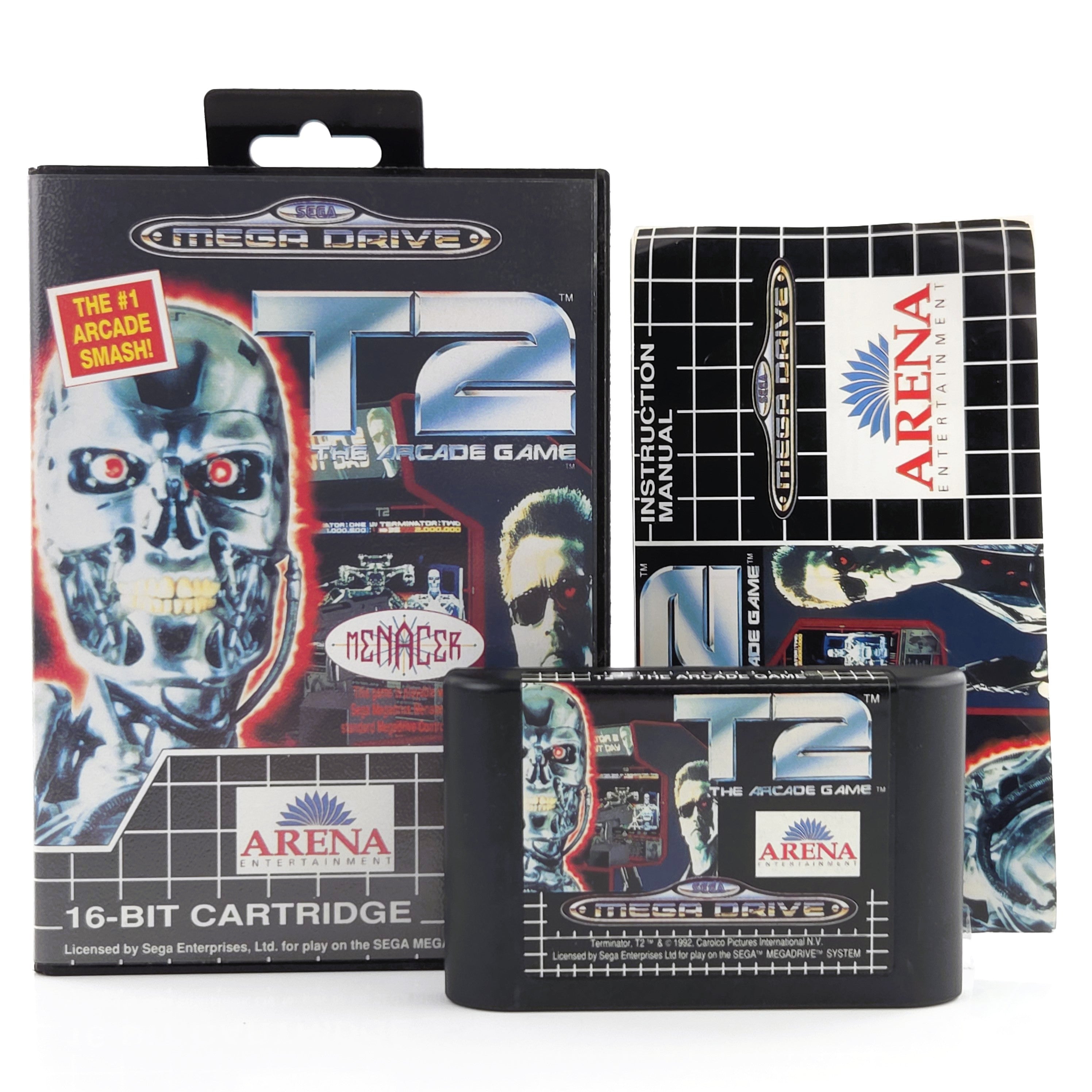 Sega Mega Drive Spiel T2 Terminator Arcade MD OVP PAL