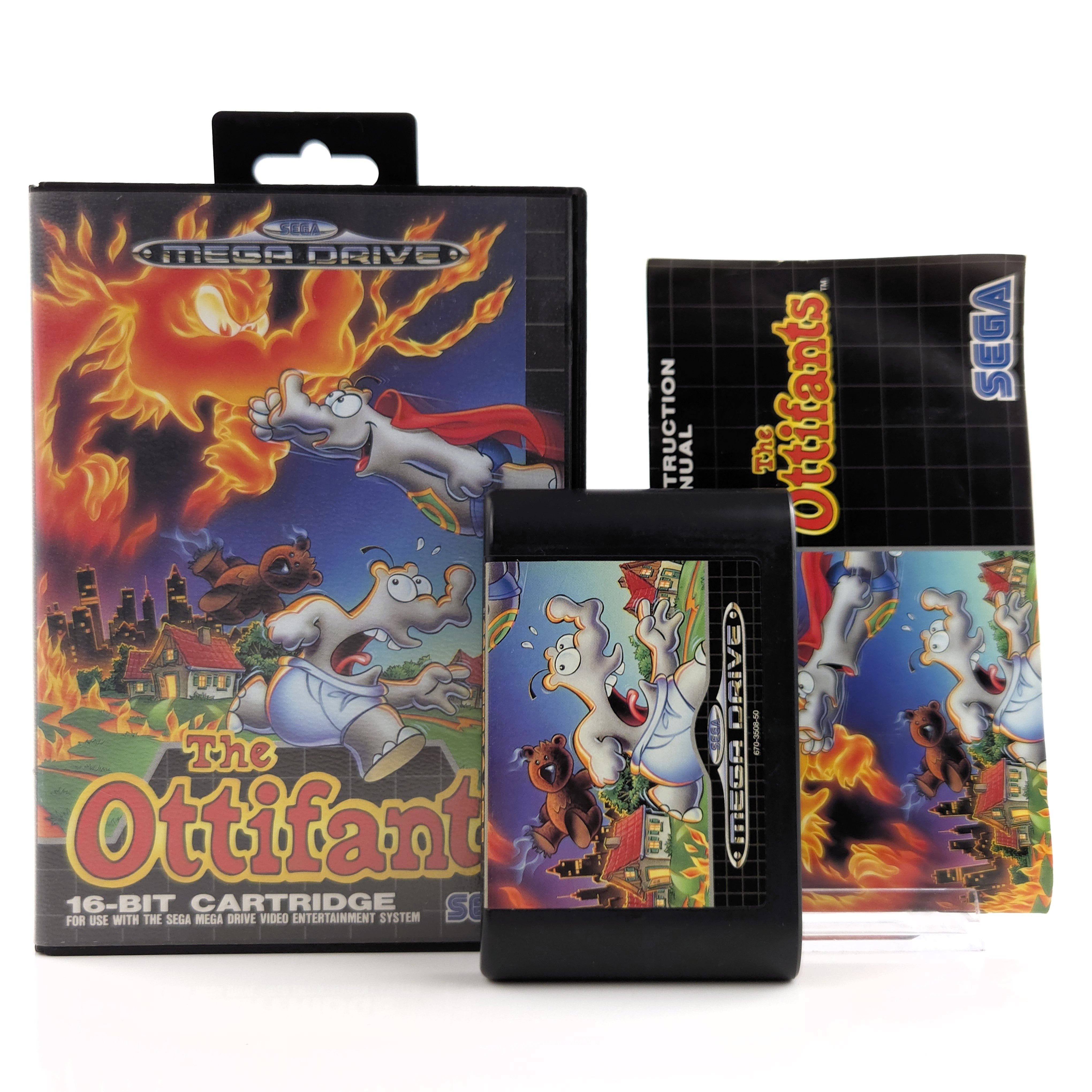 Sega Mega Drive Spiel – The Ottifants mit OVP PAL
