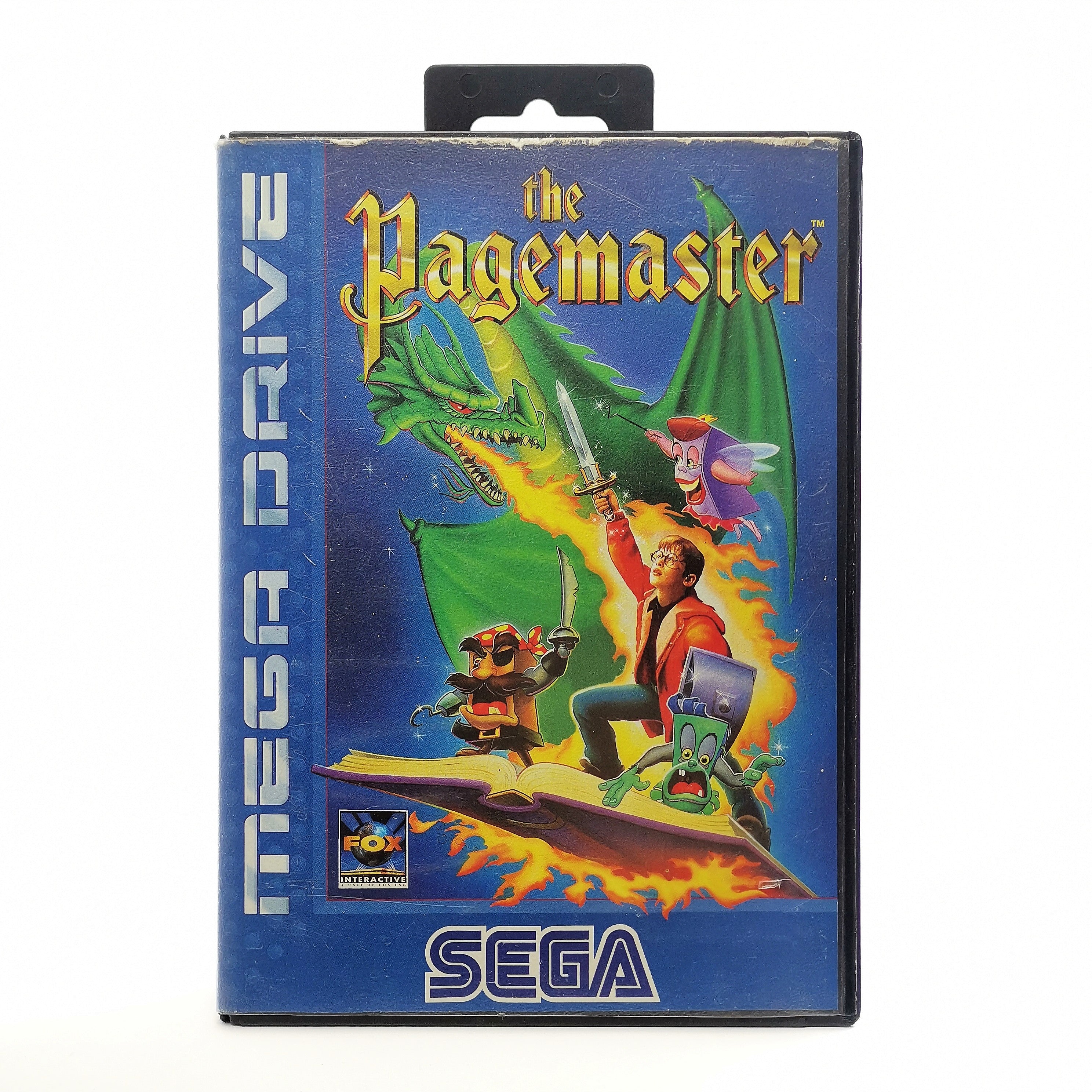 Sega Mega Drive Spiel – The Pagemaster OVP Anleitung PAL