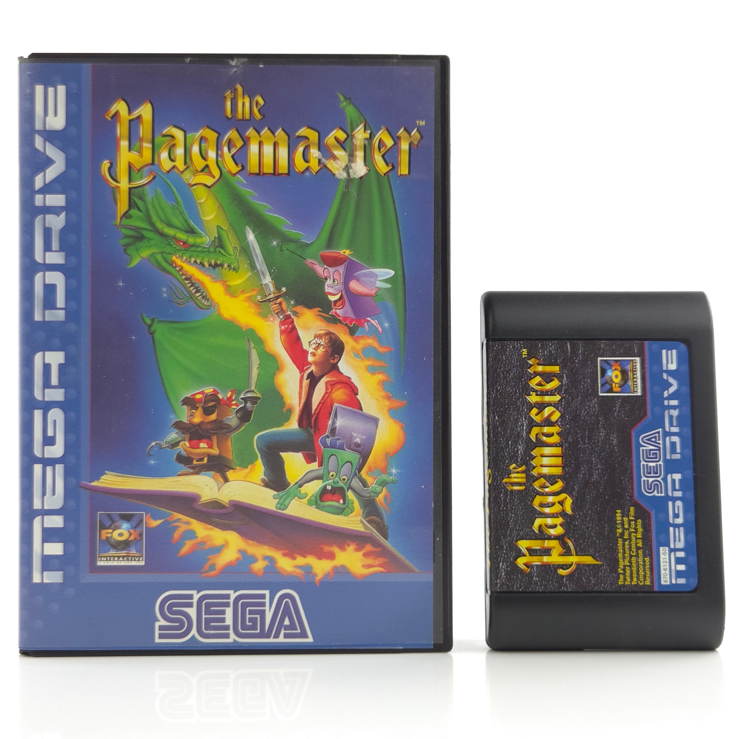 Sega Mega Drive Spiel – The Pagemaster OVP PAL MD