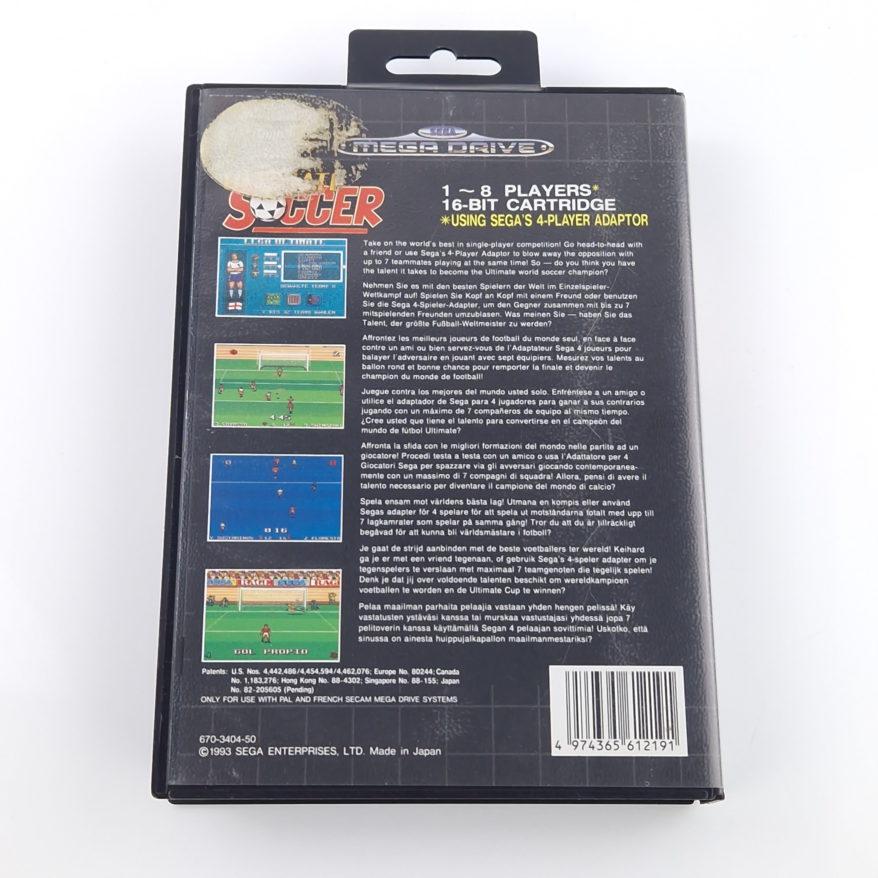 Sega Mega Drive Spiel – Ultimate Soccer MD OVP PAL