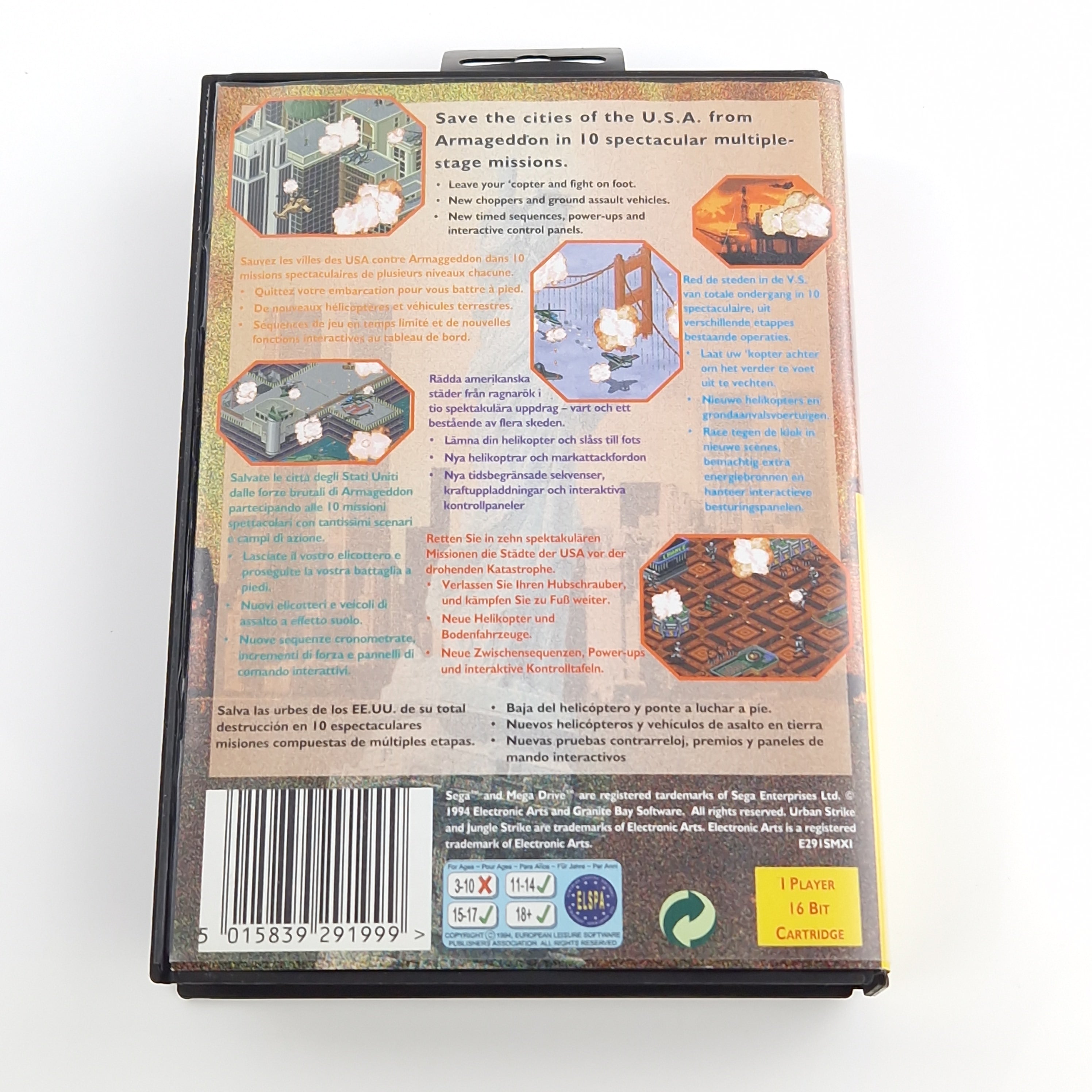 Sega Mega Drive Spiel – Urban Strike The Sequel (MD OVP PAL)