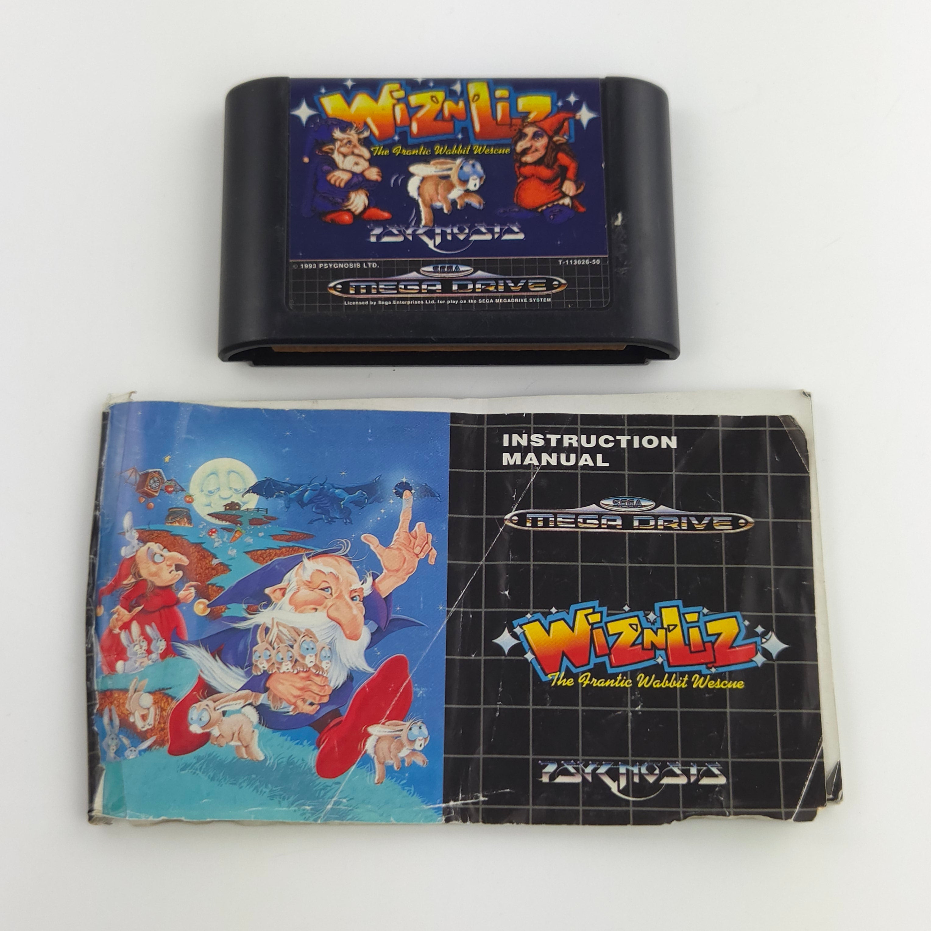 Sega Mega Drive Spiel – Wiz n Liz Modul OVP Anleitung PAL