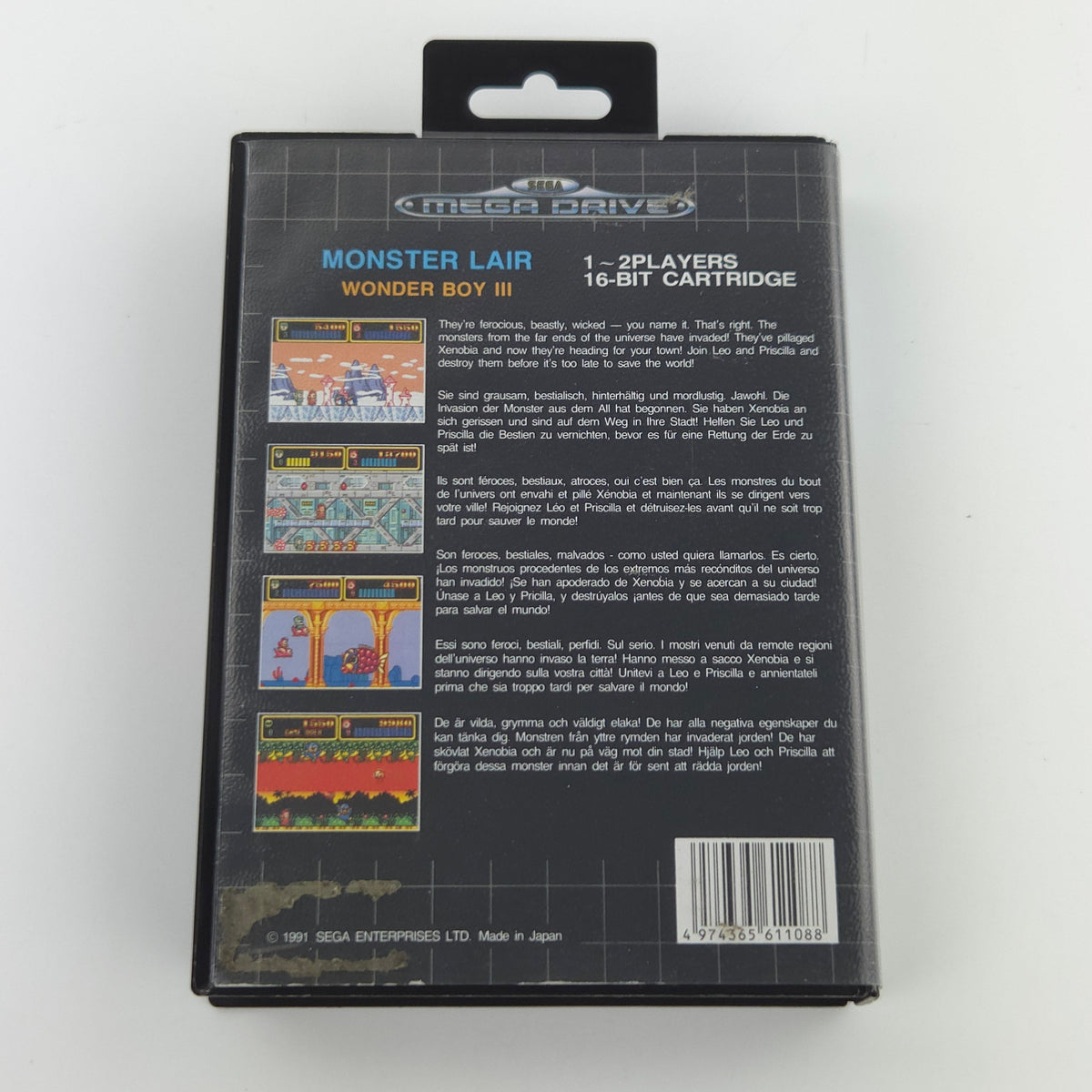 Sega Mega Drive Spiel Wonder Boy III Monster Labyrinth OVP PAL