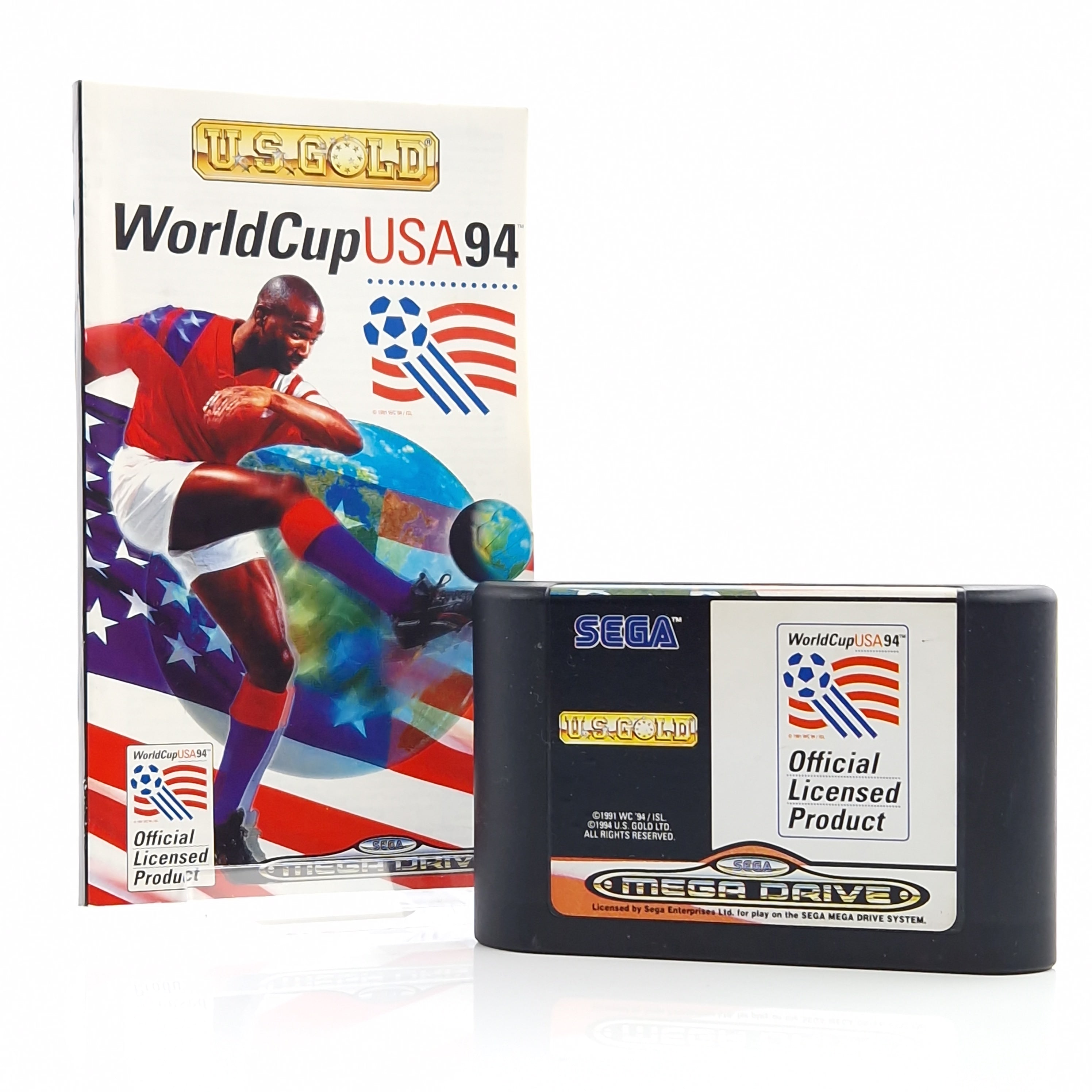 Sega Mega Drive Spiel – World Cup USA 94 (PAL Anleitung)