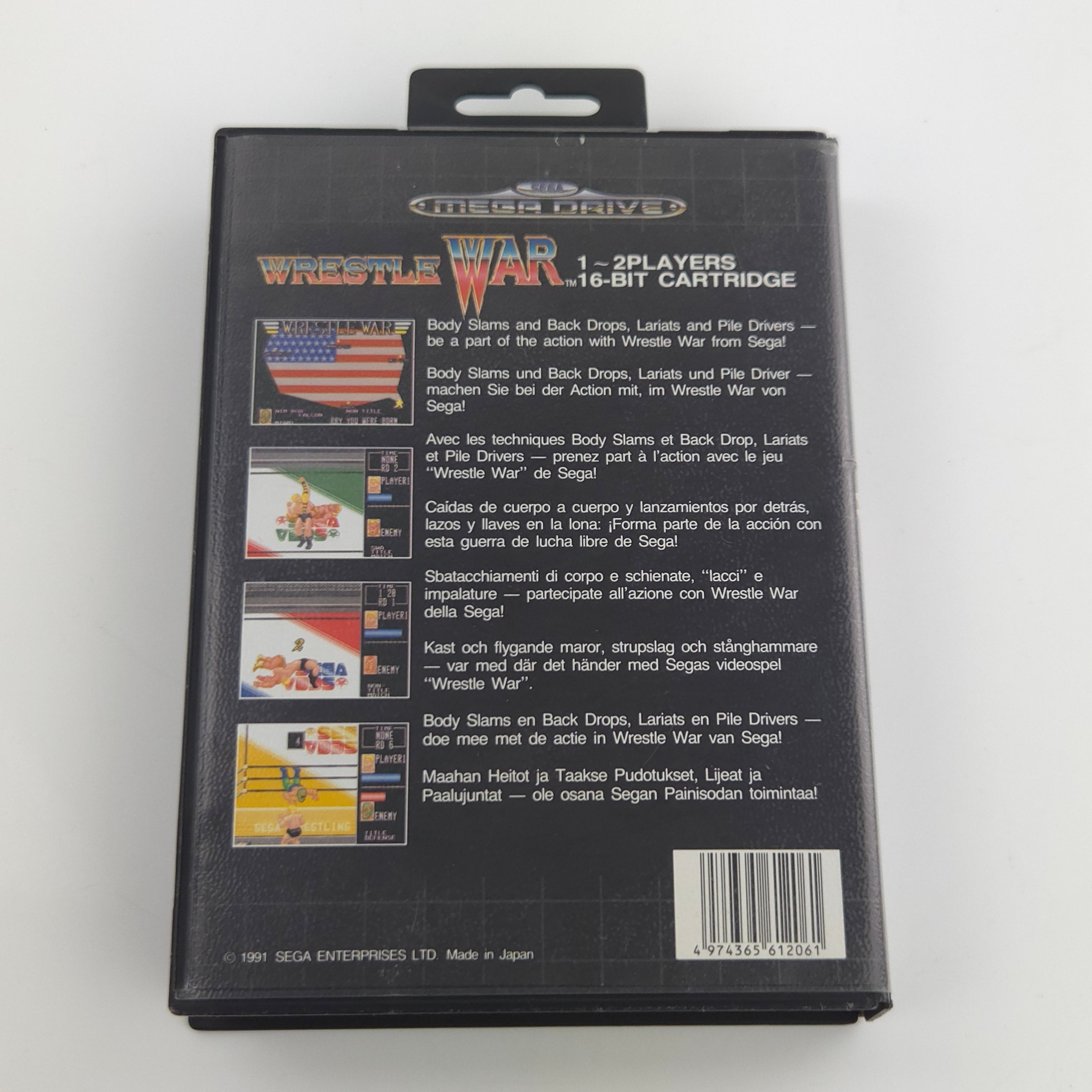 Sega Mega Drive Spiel – Wrestle War Modul Anleitung OVP PAL