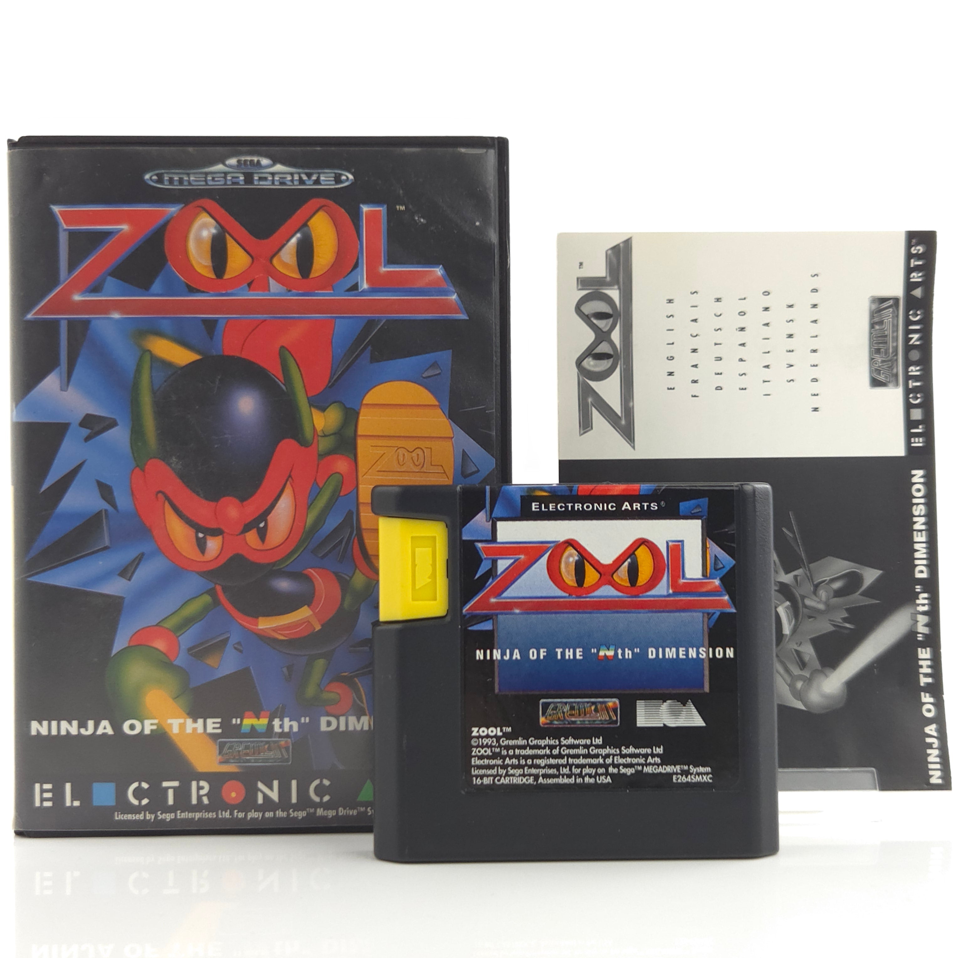 Sega Mega Drive Spiel – Zool Ninja of the Nth Dimension MD OVP