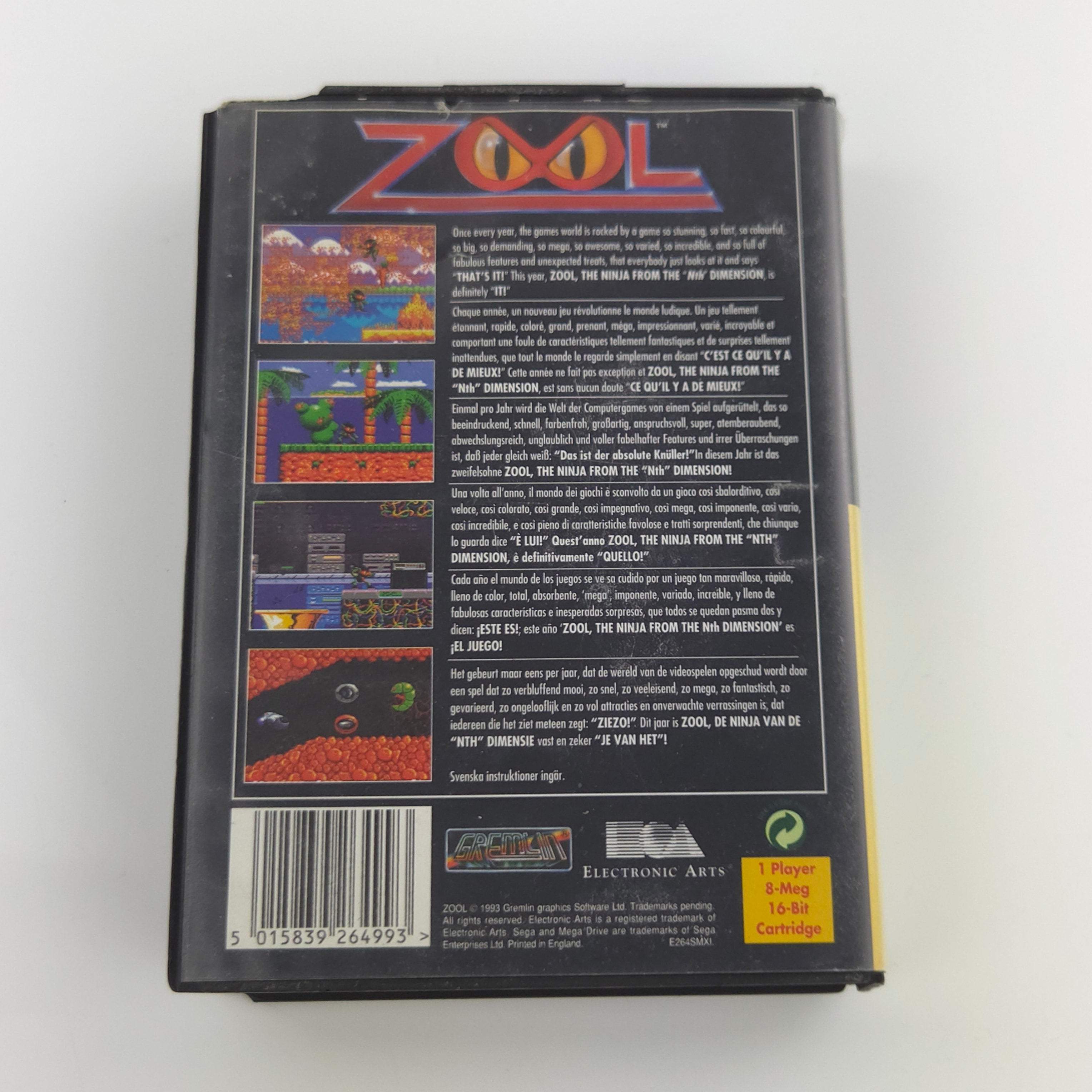 Sega Mega Drive Spiel – Zool Ninja of the Nth Dimension MD OVP